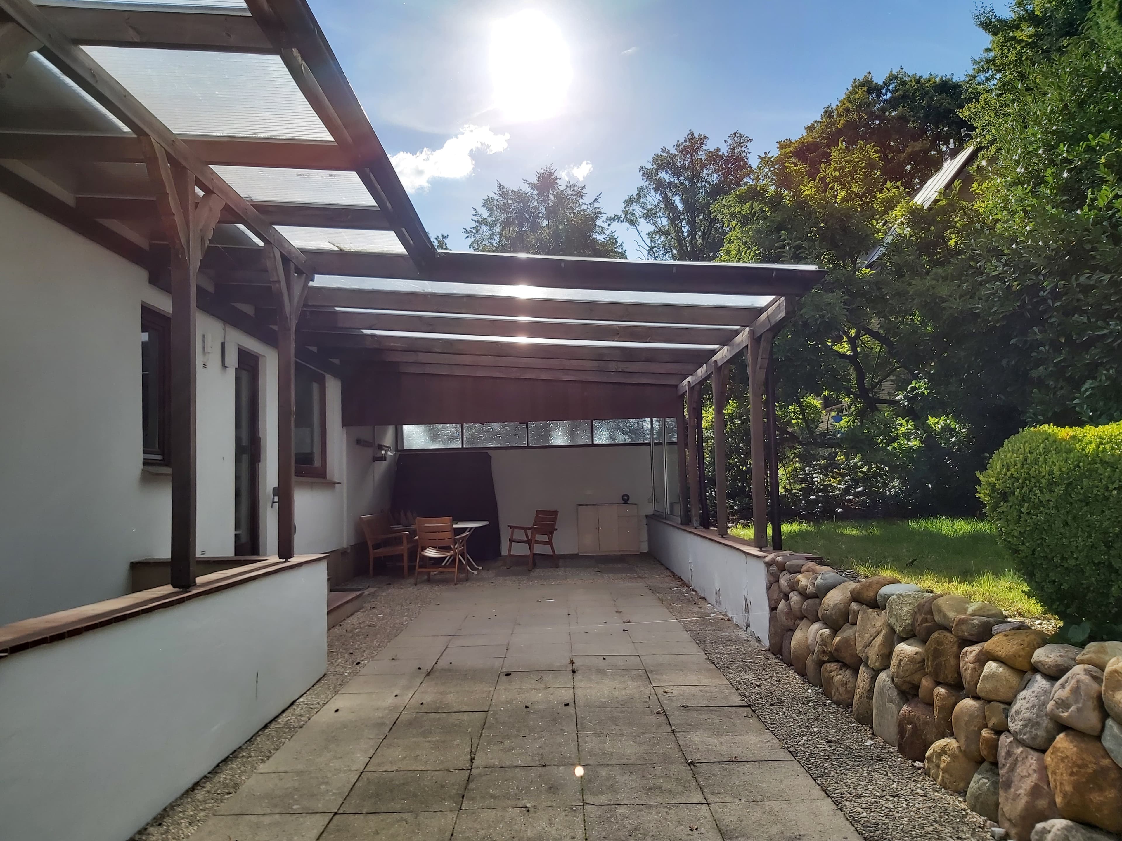 Ferienhaus Birkhuhn Terrasse