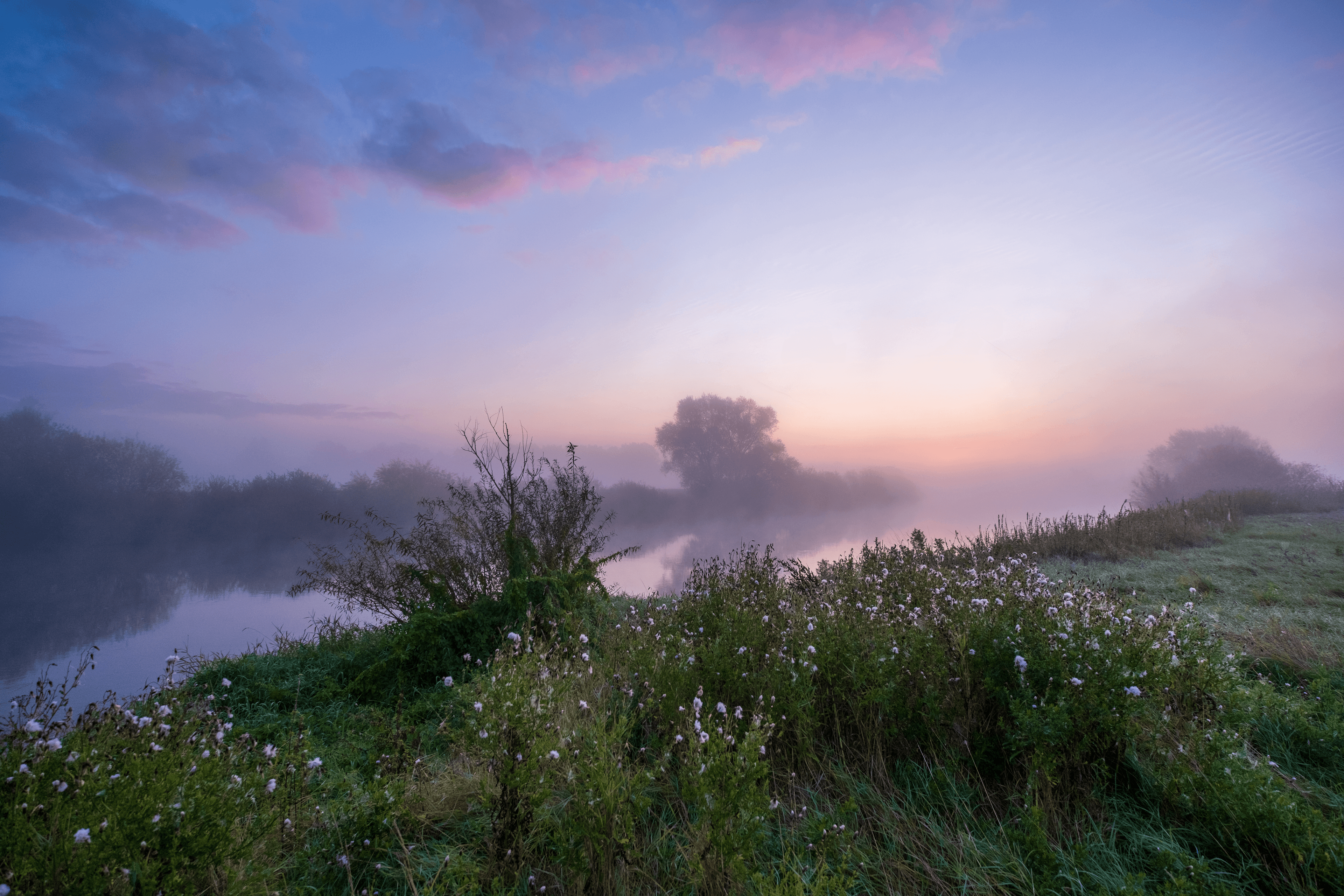 Sonnenaufgang im Herbst in Hodenhagen