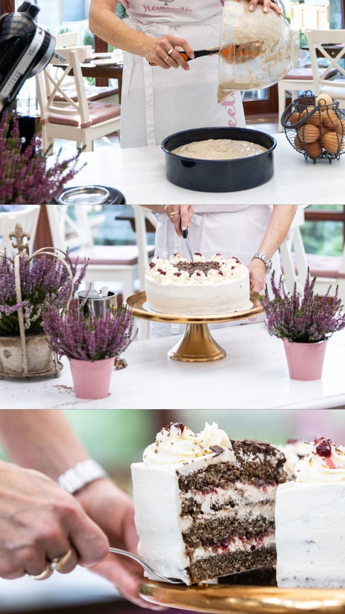 Buchweizentorte im Café am Dorfteich Schneverdingen