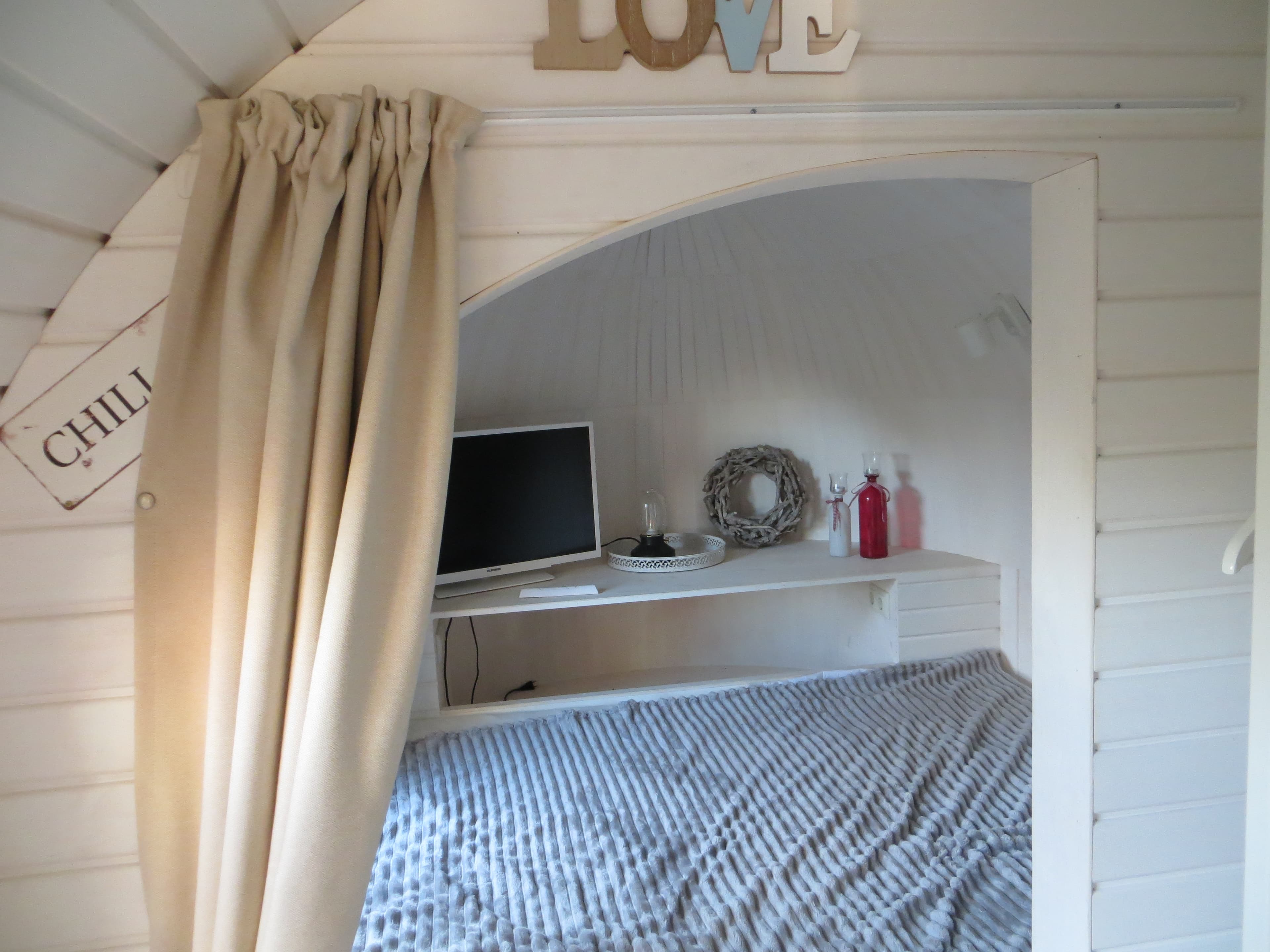 Schlafbereich im TinyHaus in Tostedt