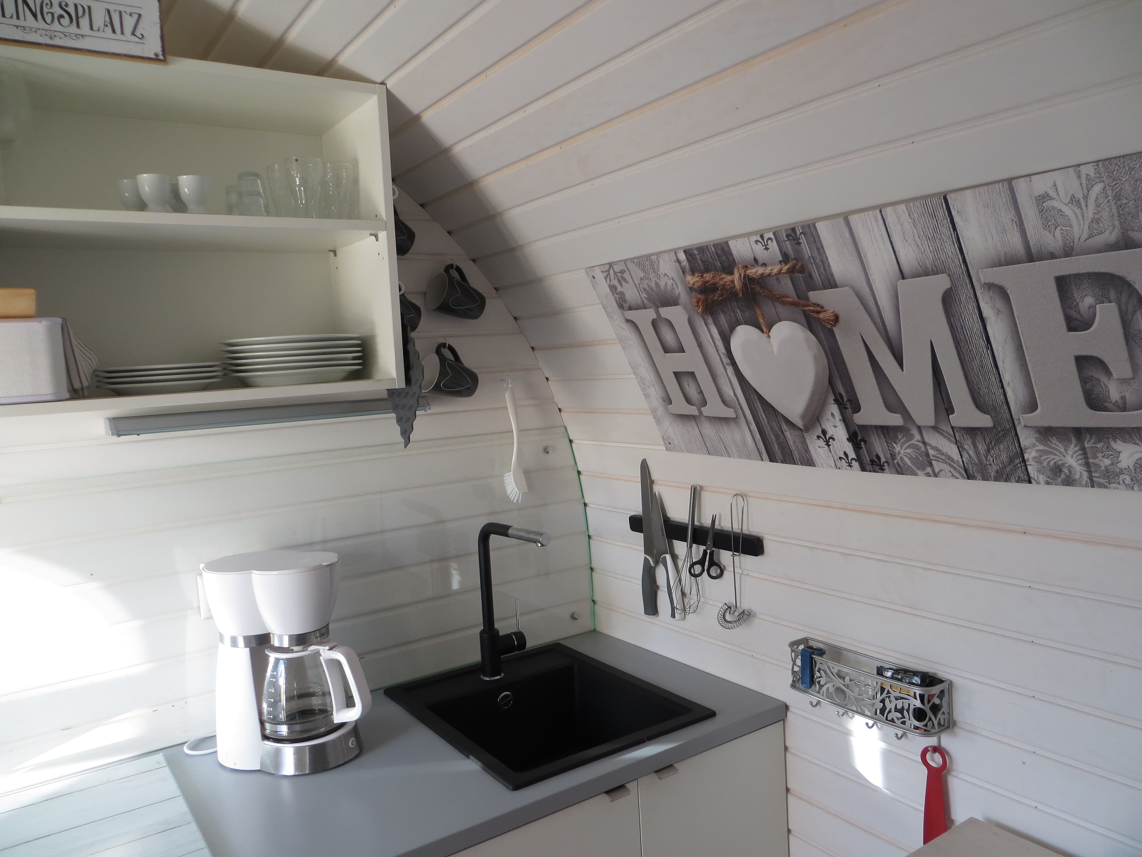 Küche im Tinyhaus in Tostedt