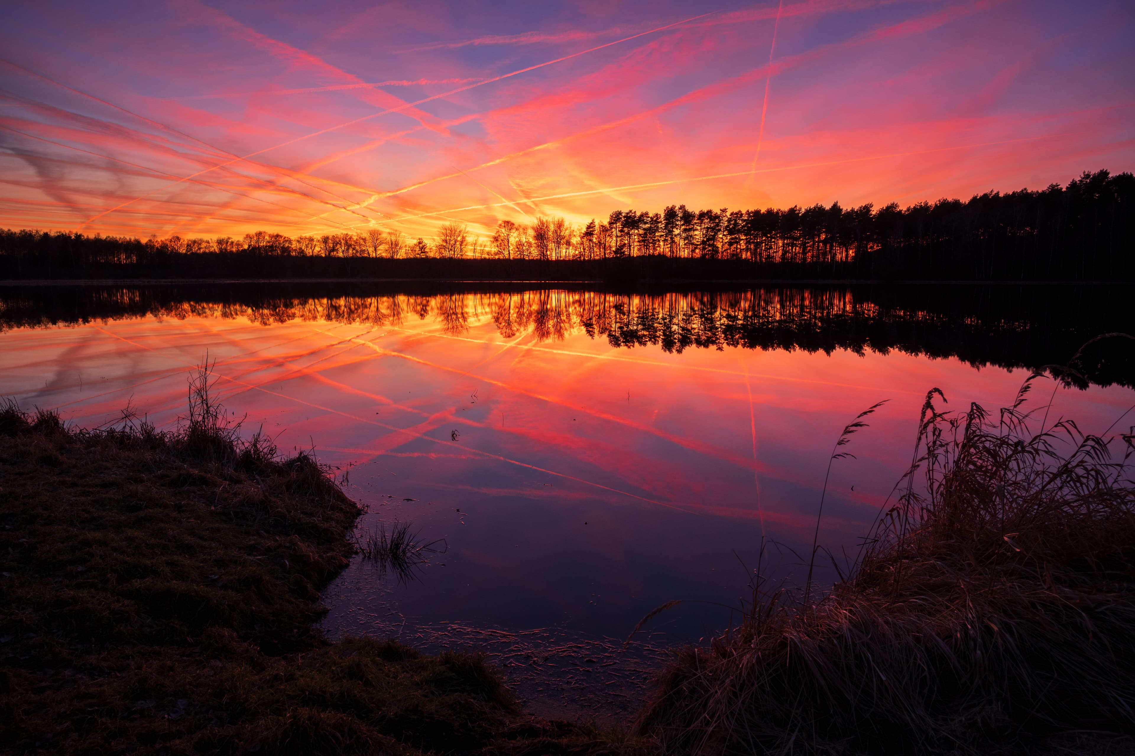 Abendstimmung an den Aschauteichen bei Eschede