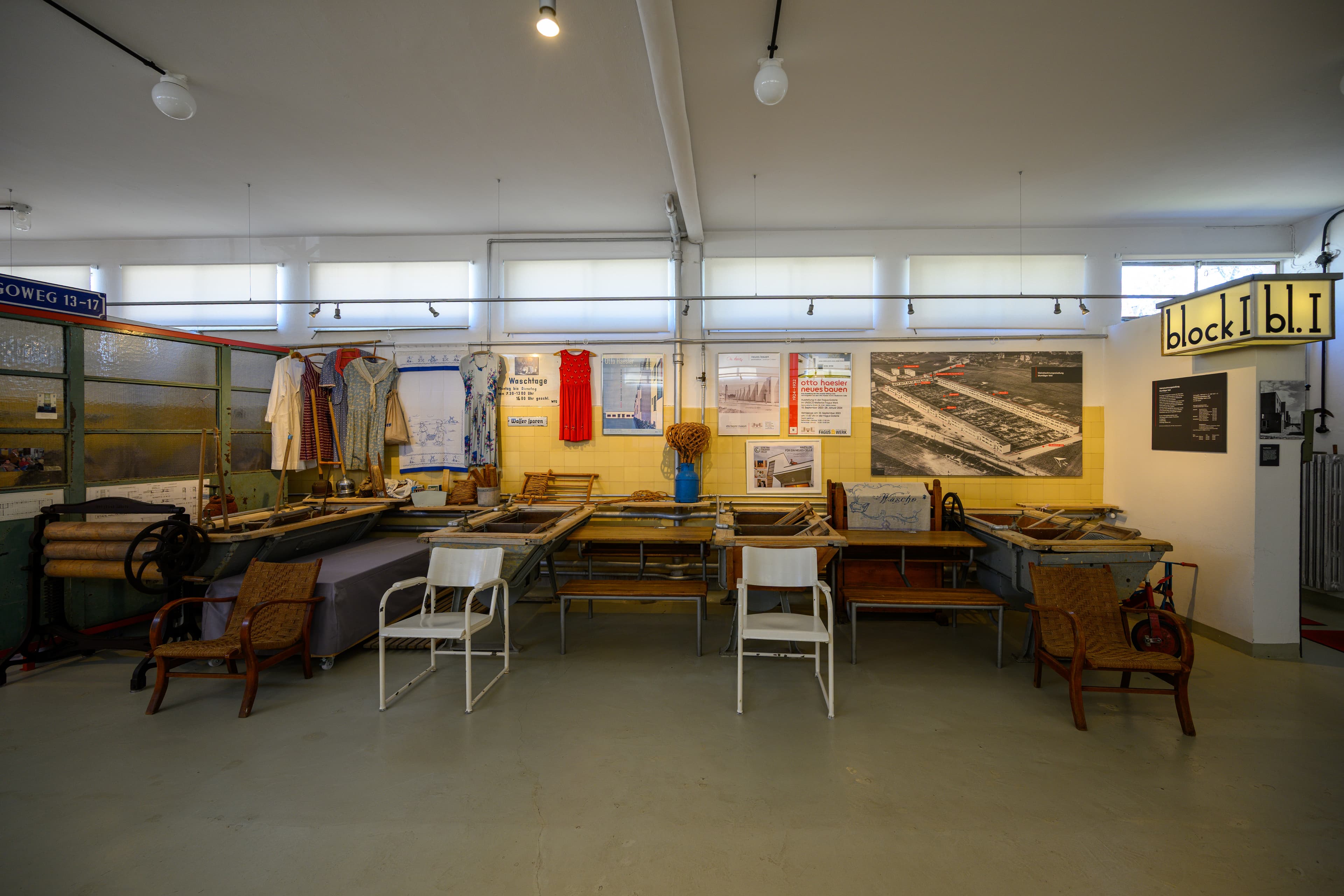 Ausstellungsraum im Otto Haesler Museum CelleExhibition room in the Otto Haesler Museum CelleUdstillingsrum i Otto Haesler Museum CelleTentoonstellingsruimte in het Otto Haesler Museum Celle