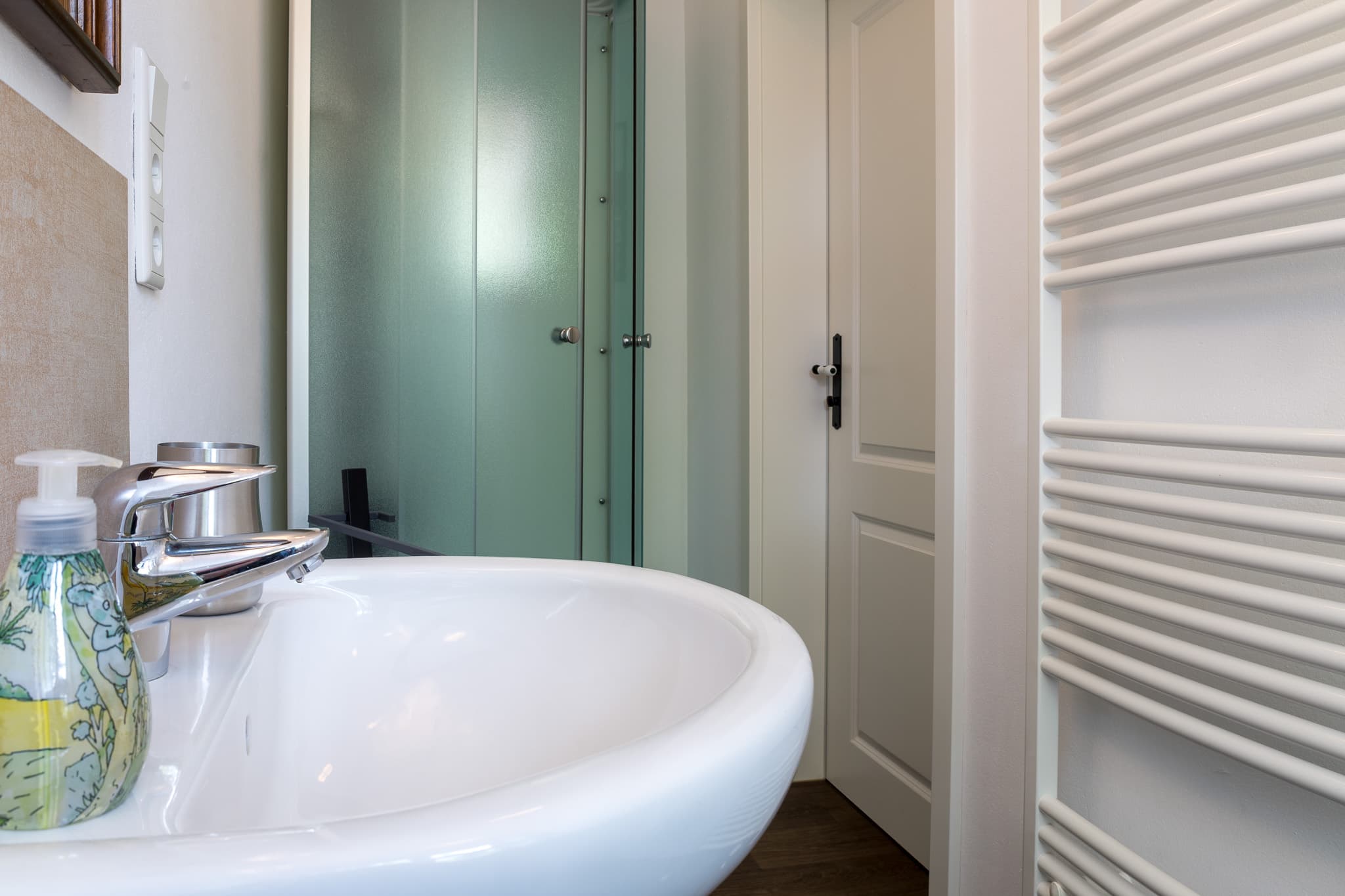 Badezimmer in der Ferienwohnung Ponywiese in Müden