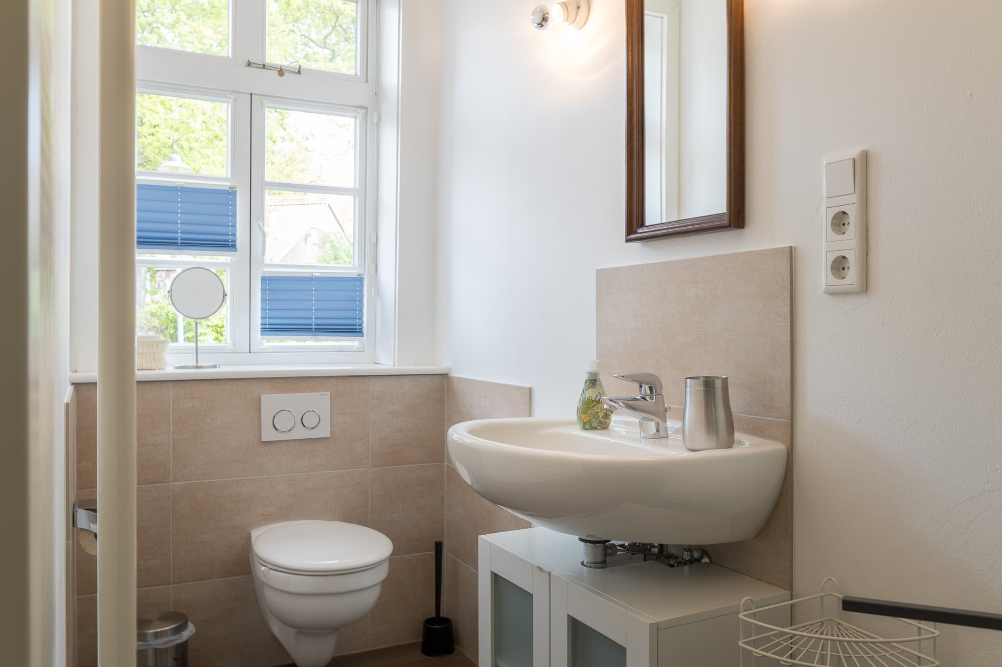 Badezimmer in der Ferienwohnung Ponywiese in Müden