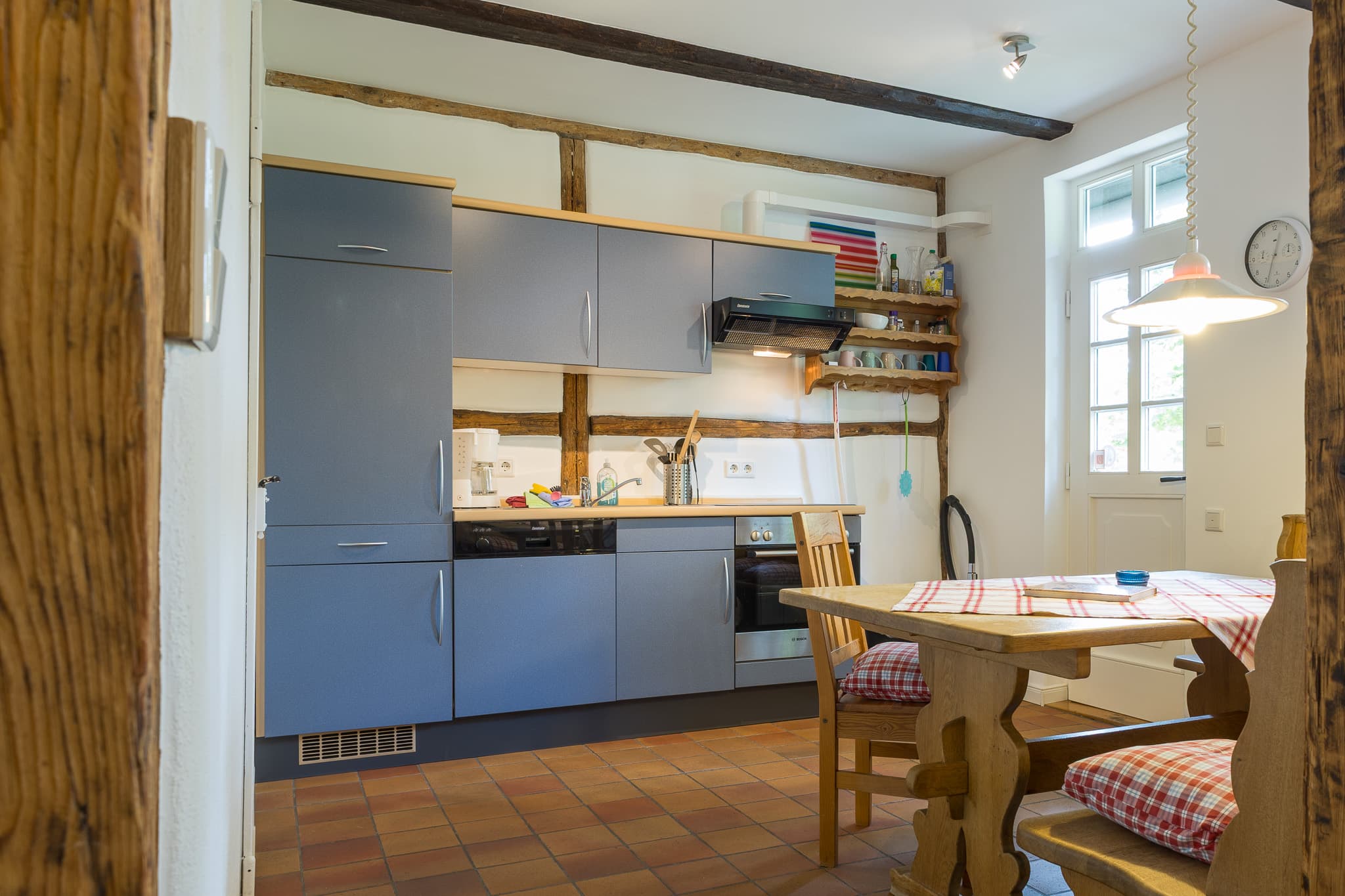 Küche in der Ferienwohnung Ponywiese in Müden