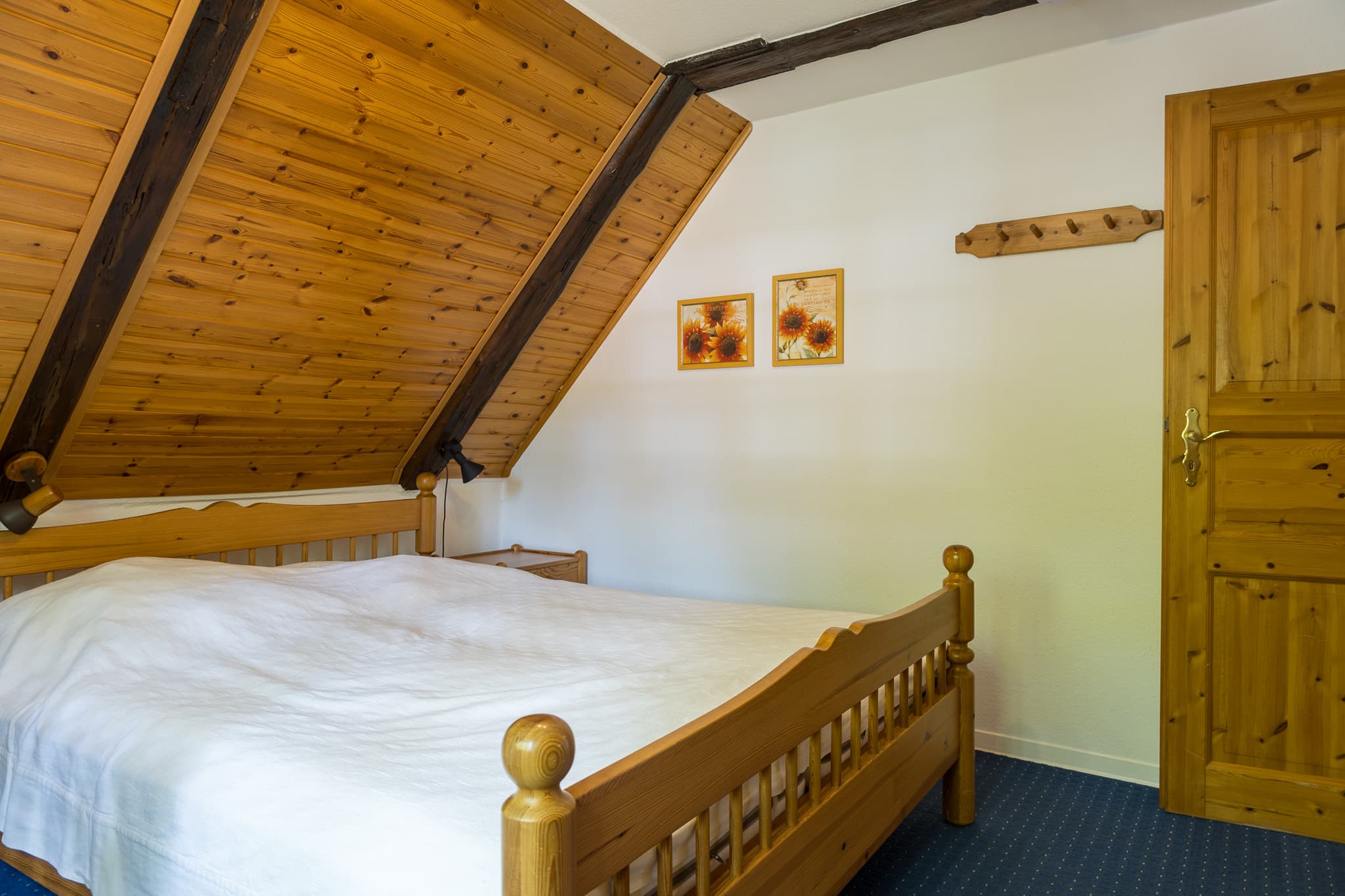 Schlafzimmer in der Ferienwohnung Heuboden in Müden