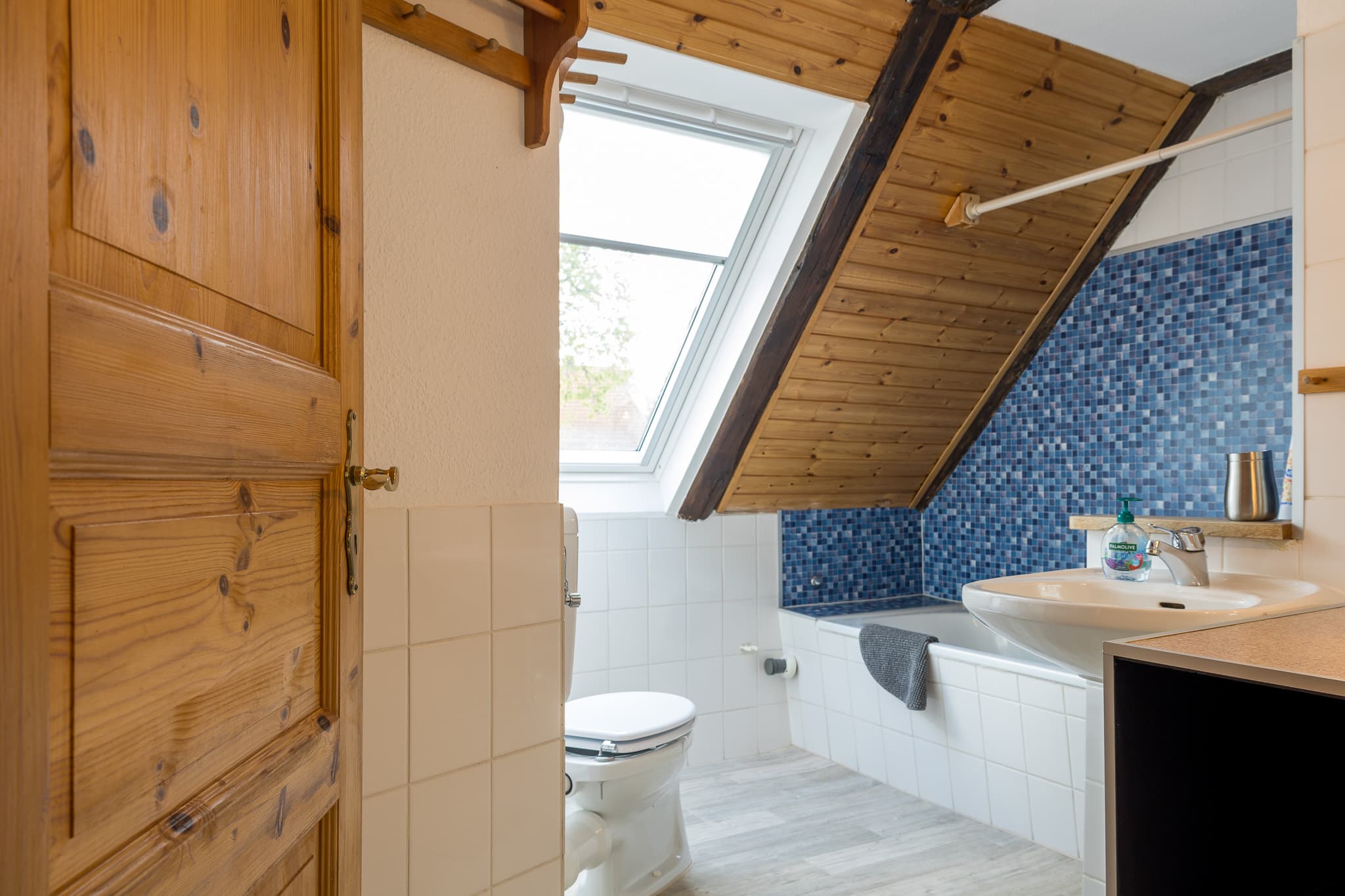 Badezimmer in der Ferienwohnung Heuboden in Müden