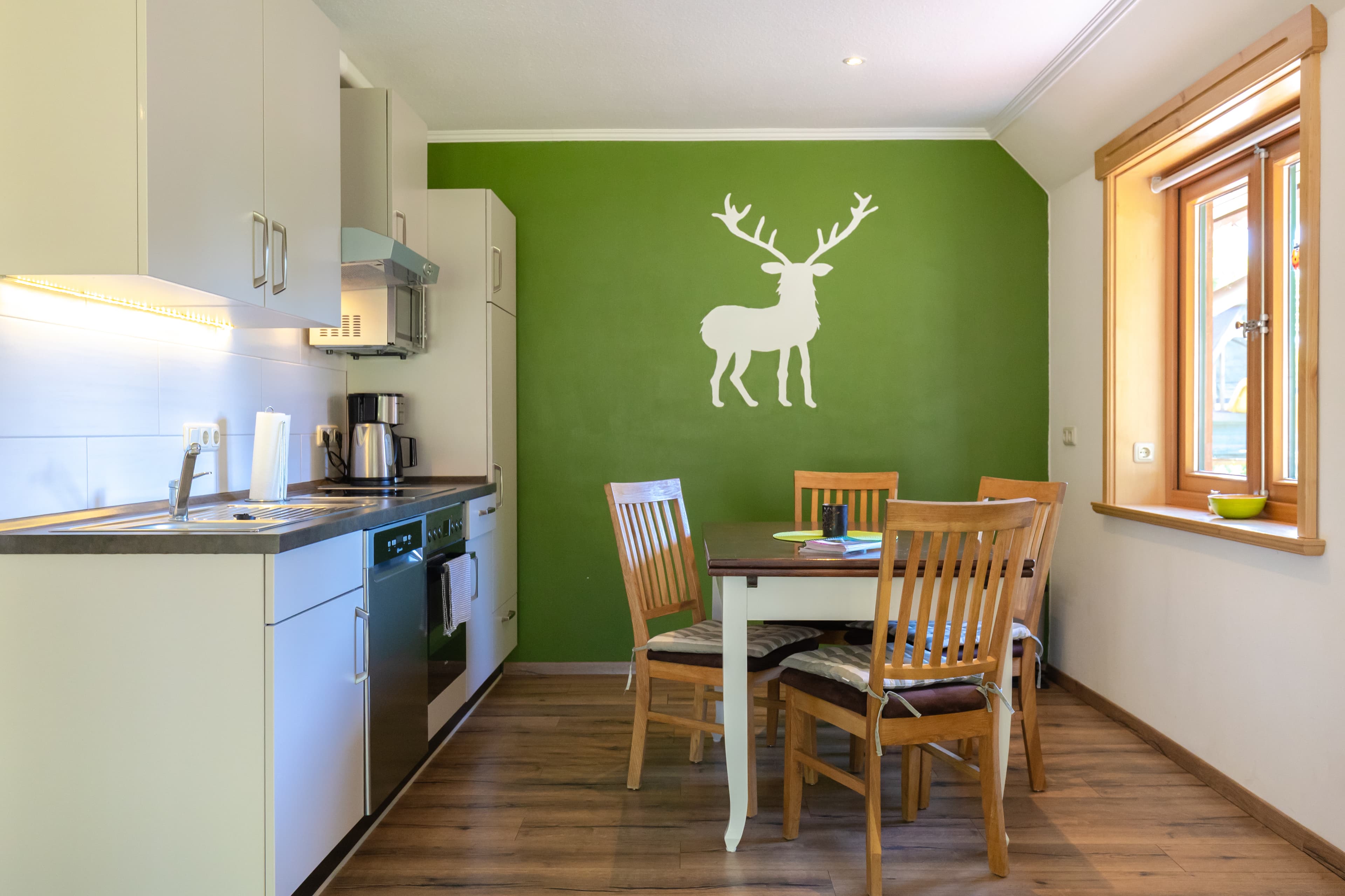 Küchen in dem Ferienhaus auf Hof Ehlers bei Bergen