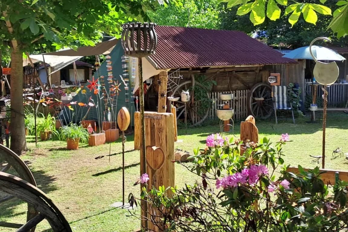 Garten auf dem Antikhof Drei Eichen