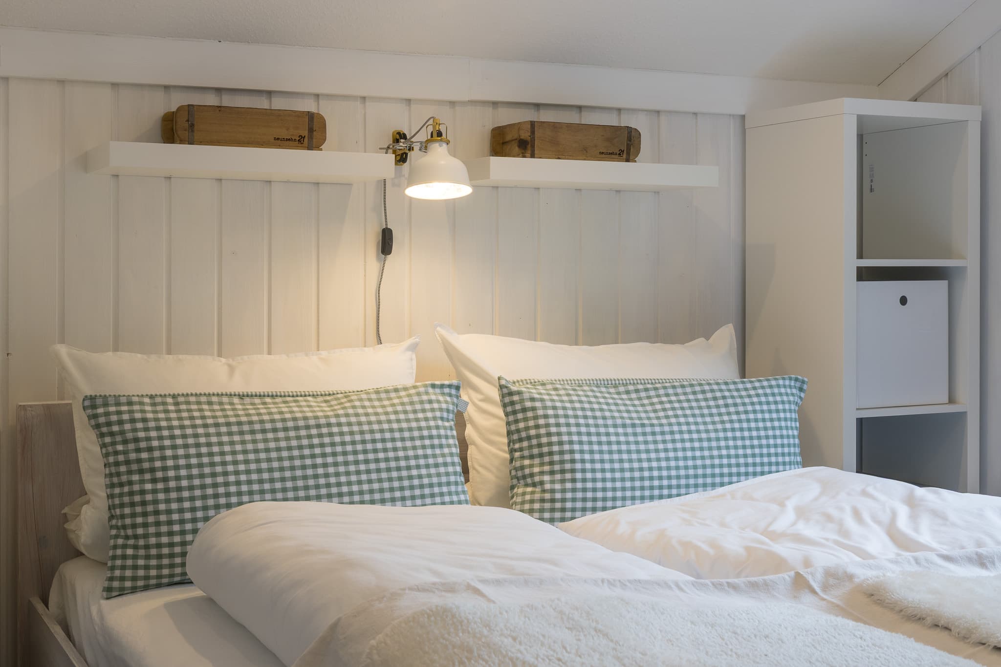 Ferienhaus Trä Hus Schlafzimmerlicht