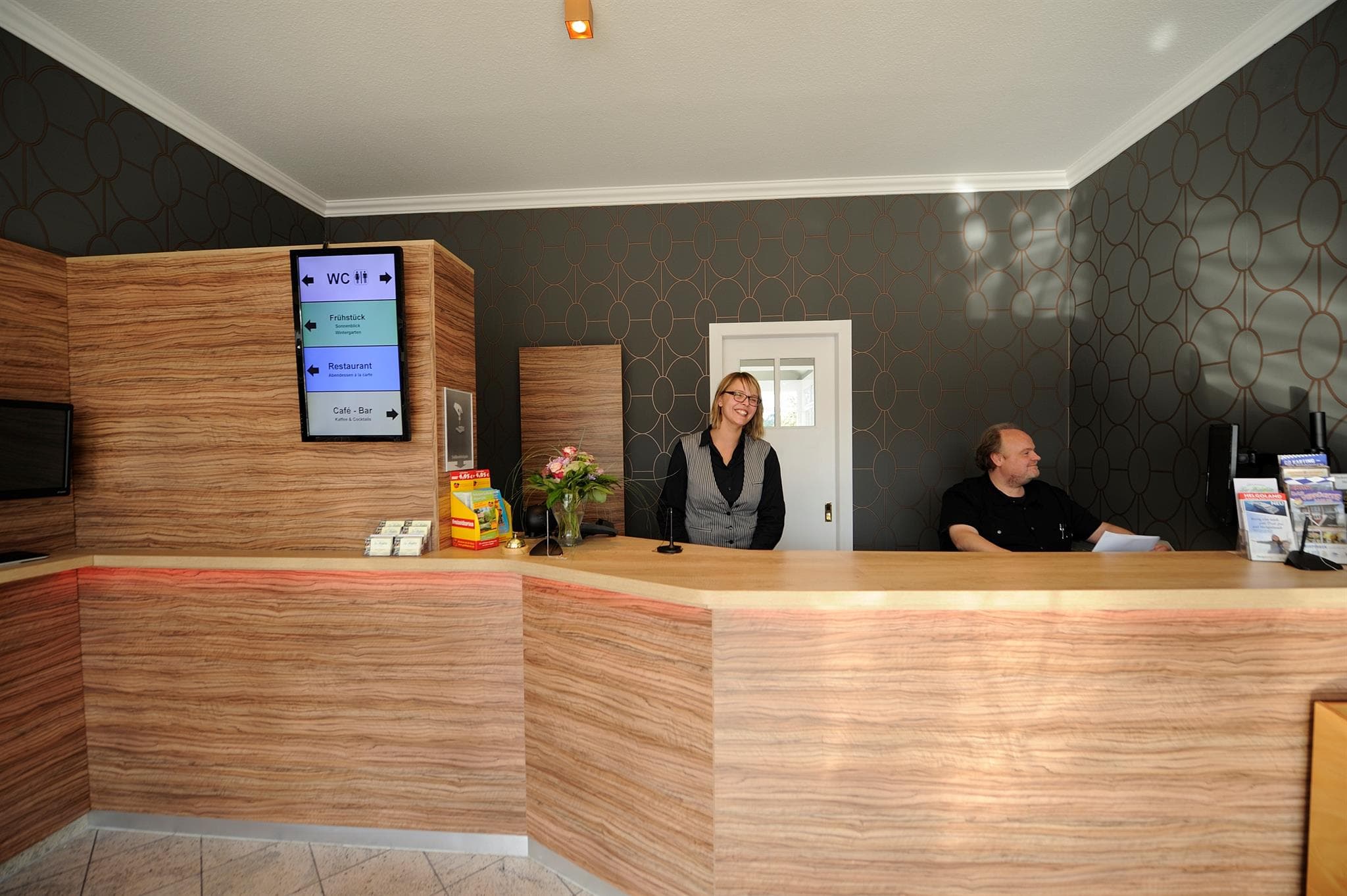 Rezeption im Hotel Zur Heideblüte