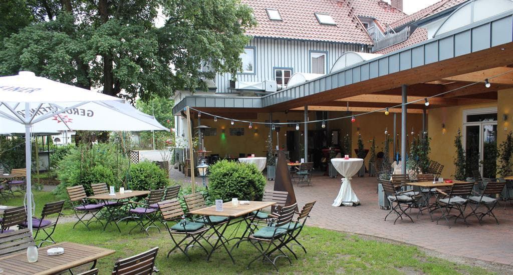 Innenhof im Hotel zur Heideblüte