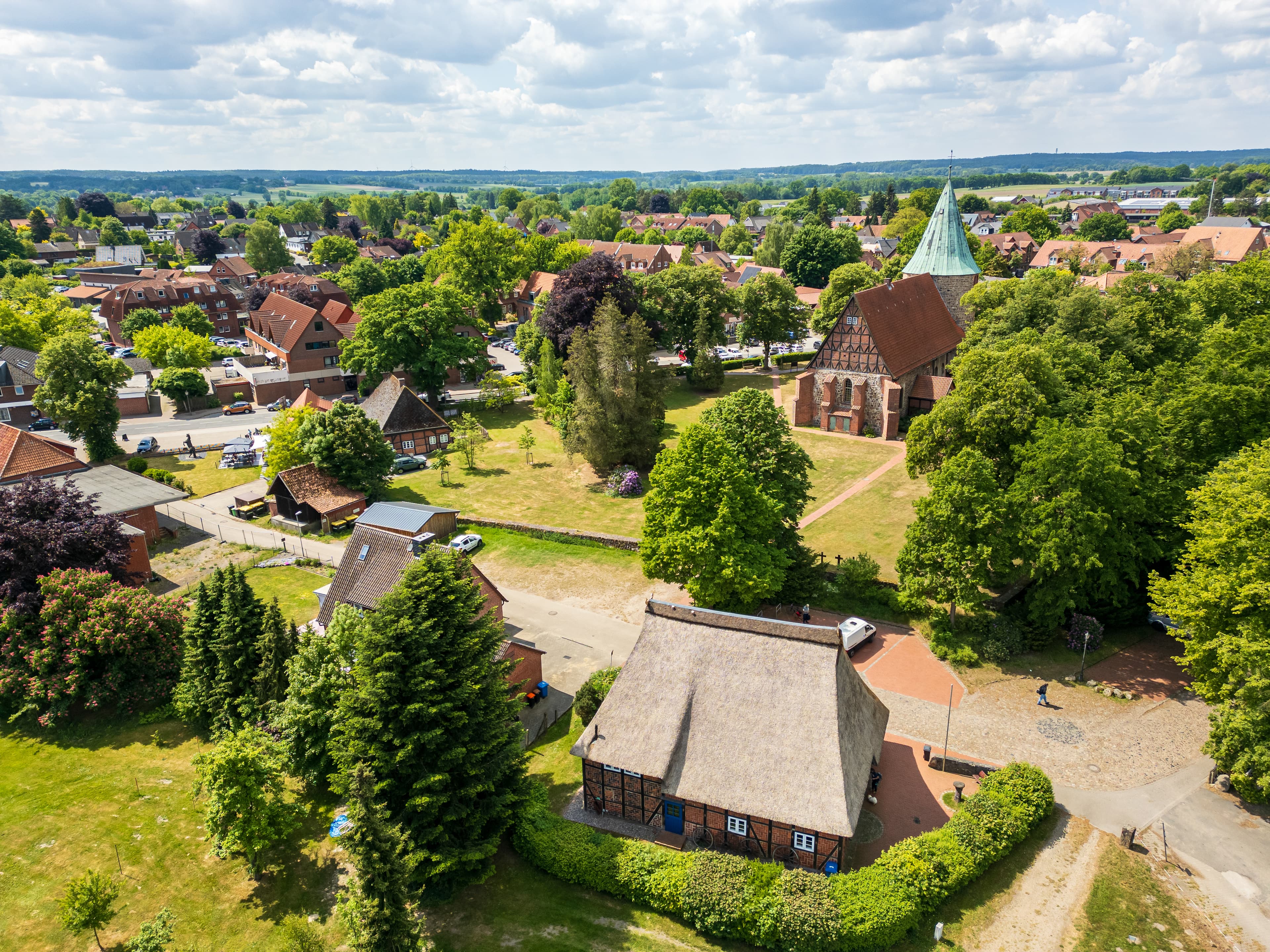 Drohnenbild von Salzhausen
