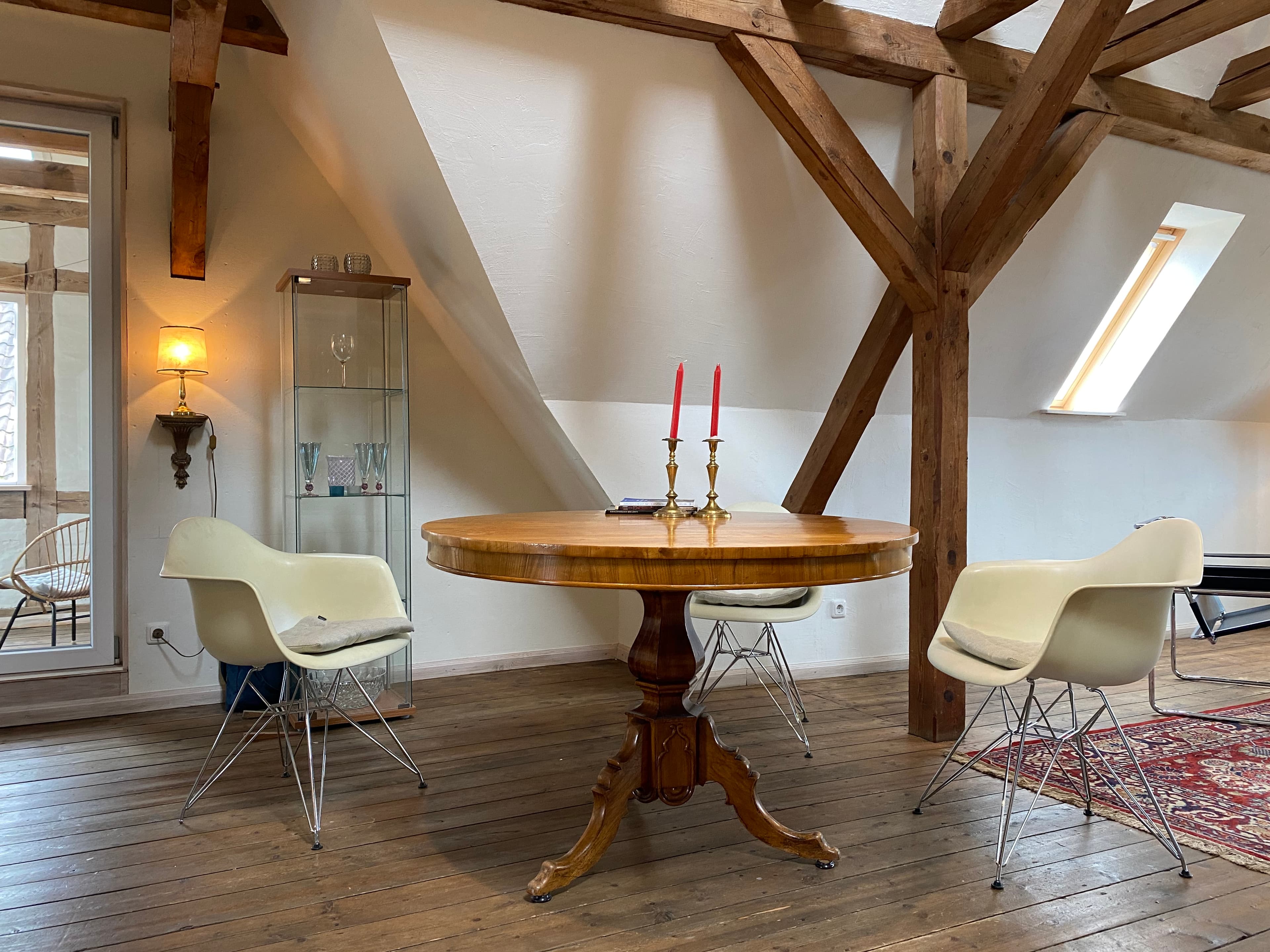 Wohnbereich in der Ferienwohnung Otto Haesler in Hermannsburg