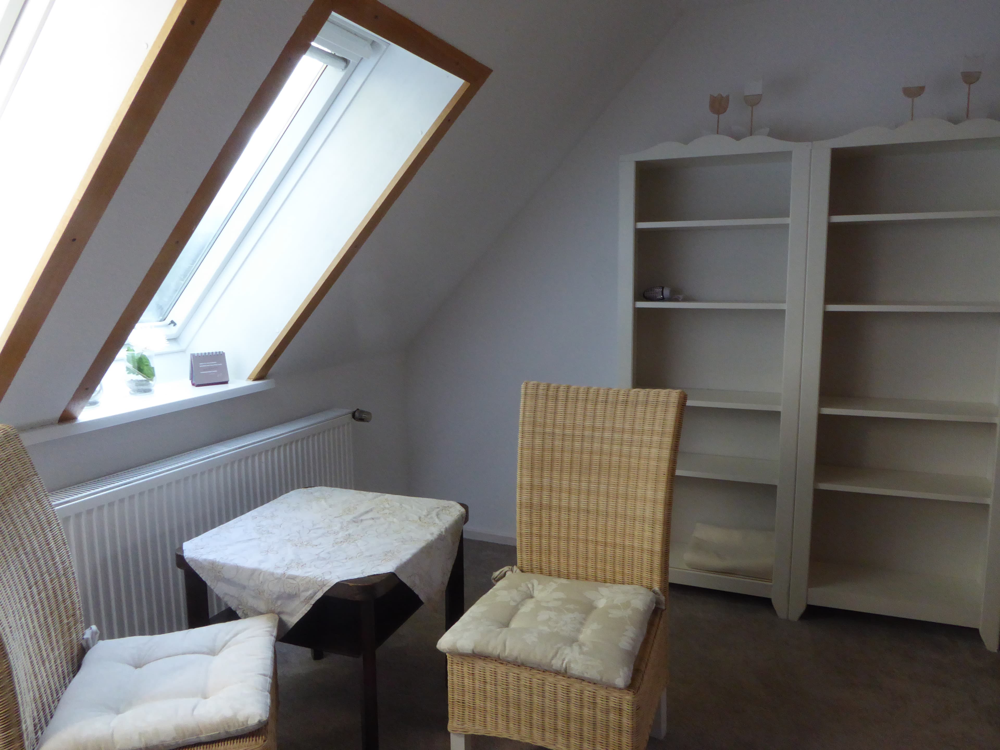 Schlafzimmer in der Ferienwohnung Backebergsmühle bei Hermannsburg