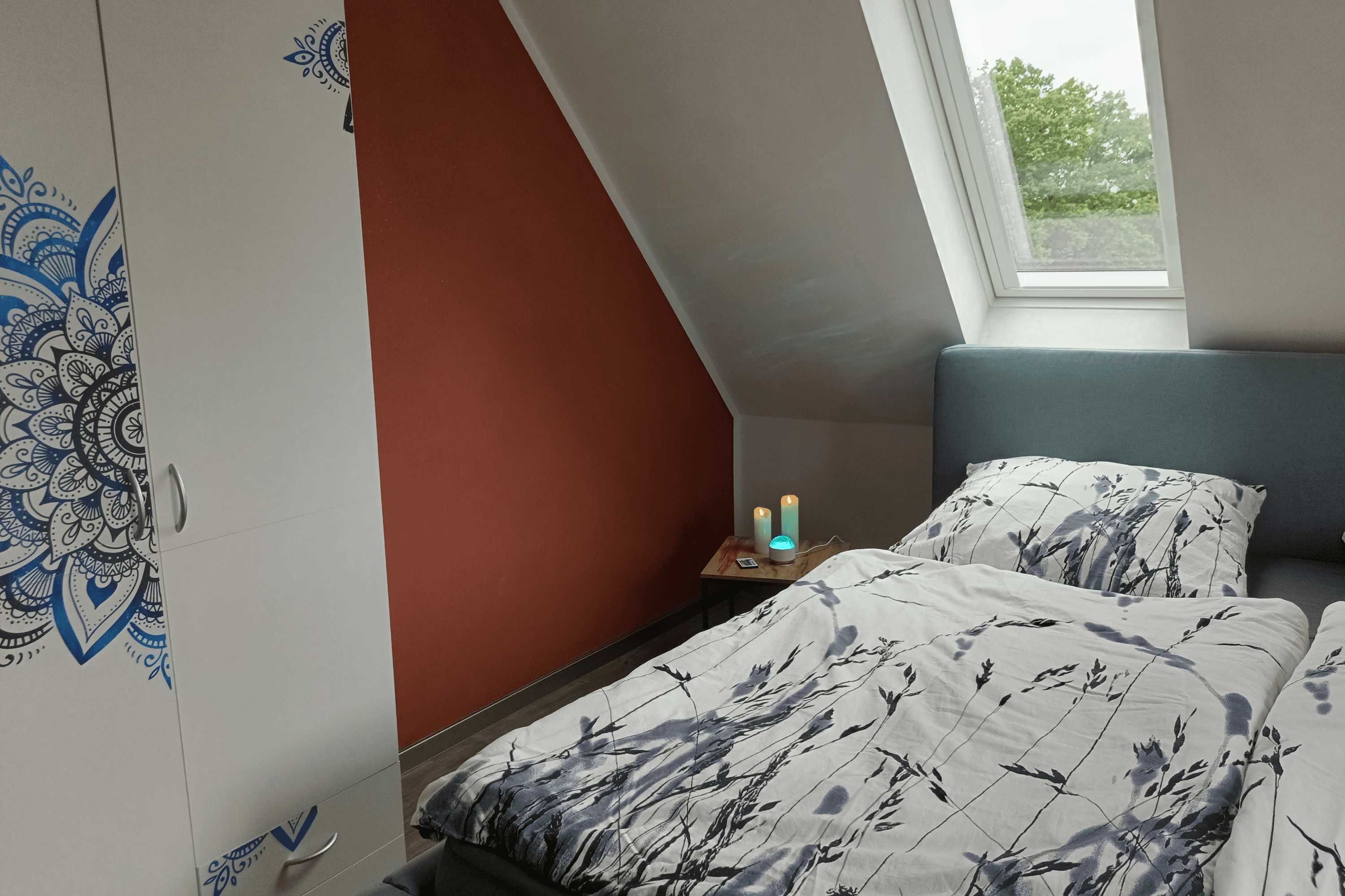 Schlafzimmer in der Ferienwohnung Allerblick in Celle