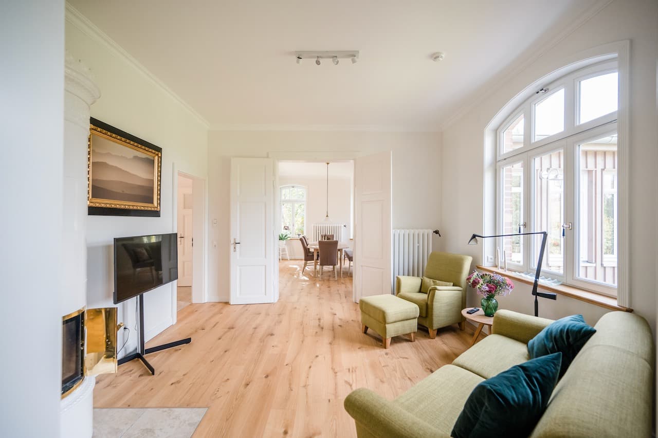 Wohnzimmer im Ferienhaus Waldstraße 7 in Hermannsburg