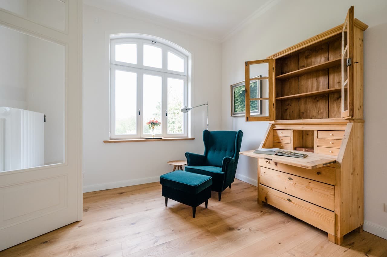 Bibliothek im Ferienhaus Waldstraße 7 in Hermannsburg