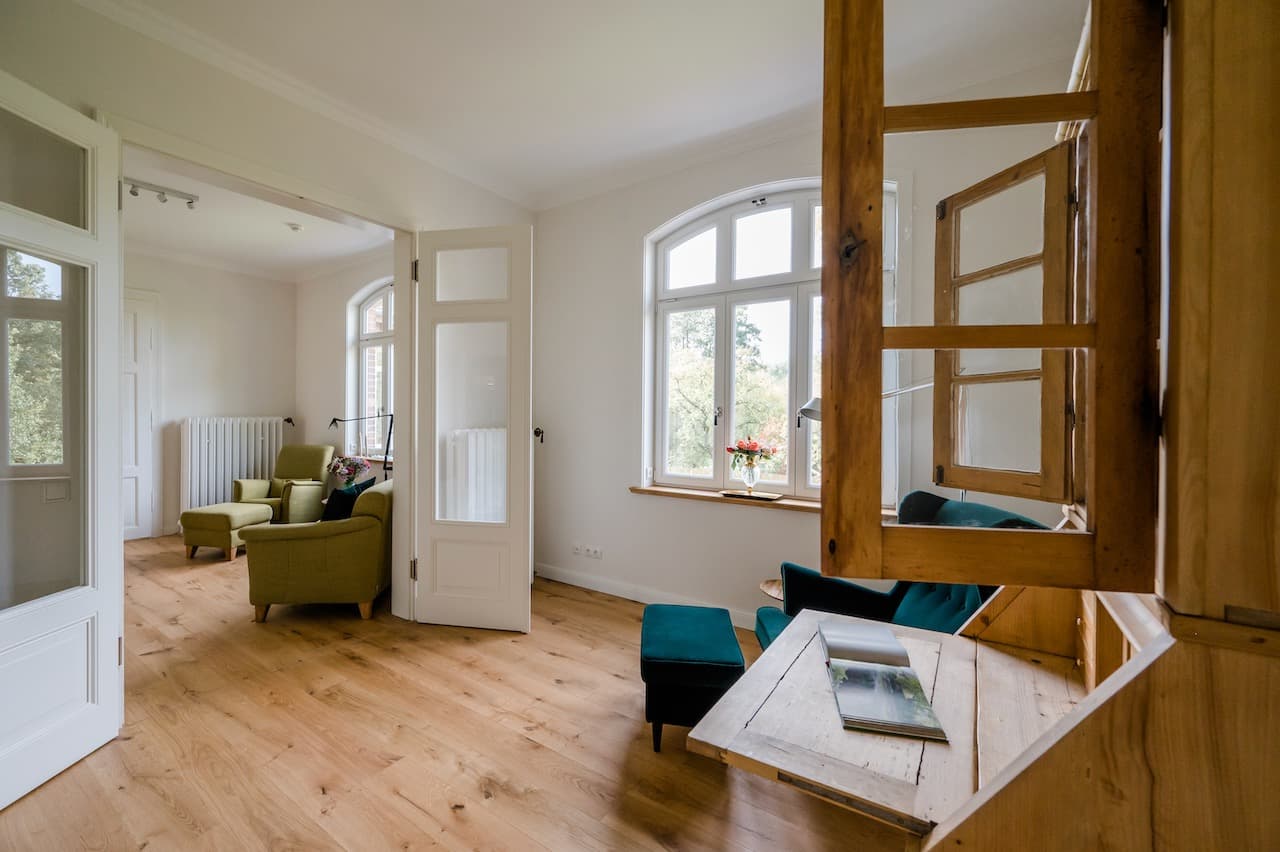 Bibliothek im Ferienhaus Waldstraße 7 in Hermannsburg