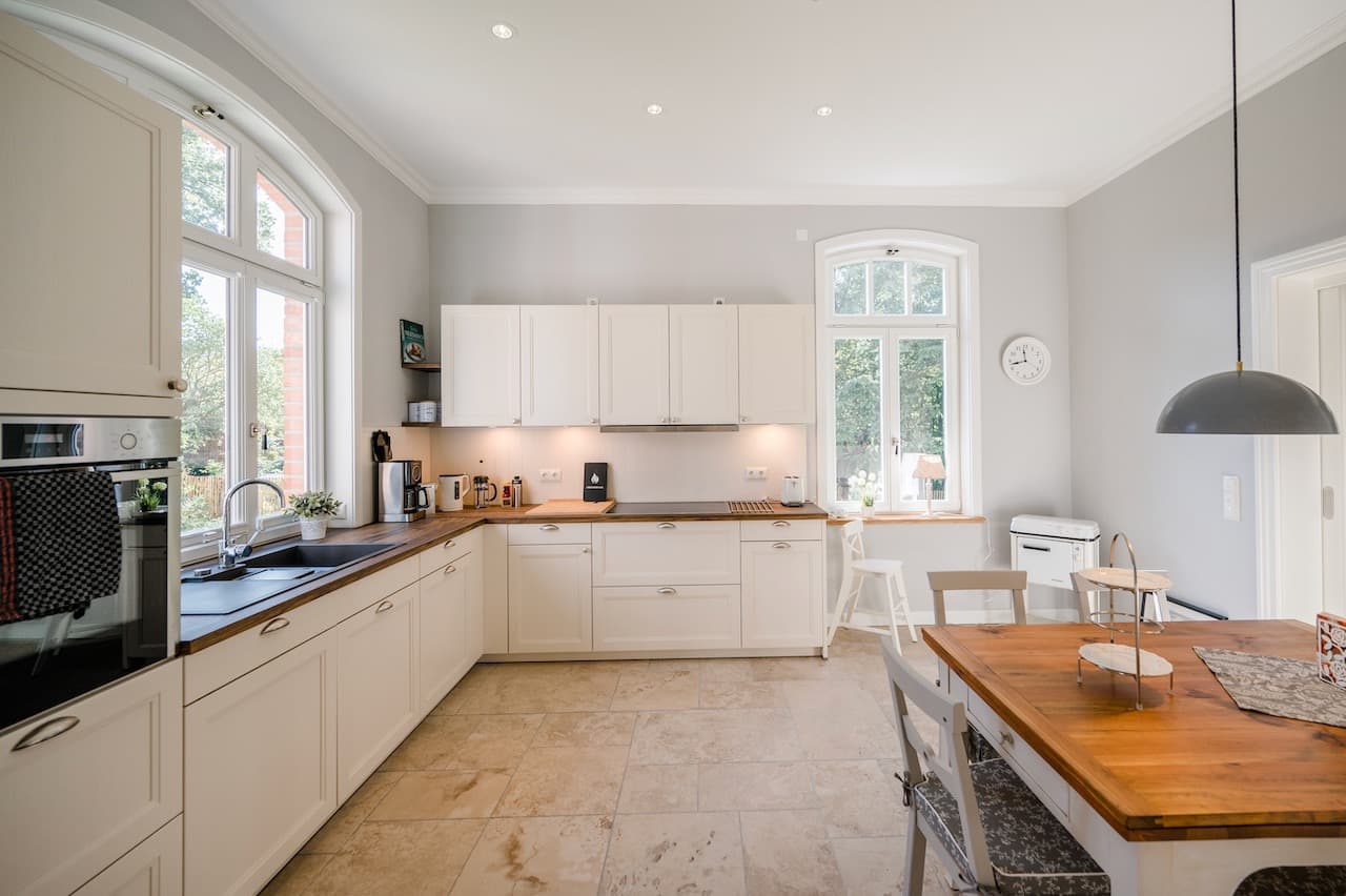 Küche im Ferienhaus Waldstraße 7 in Hermannsburg