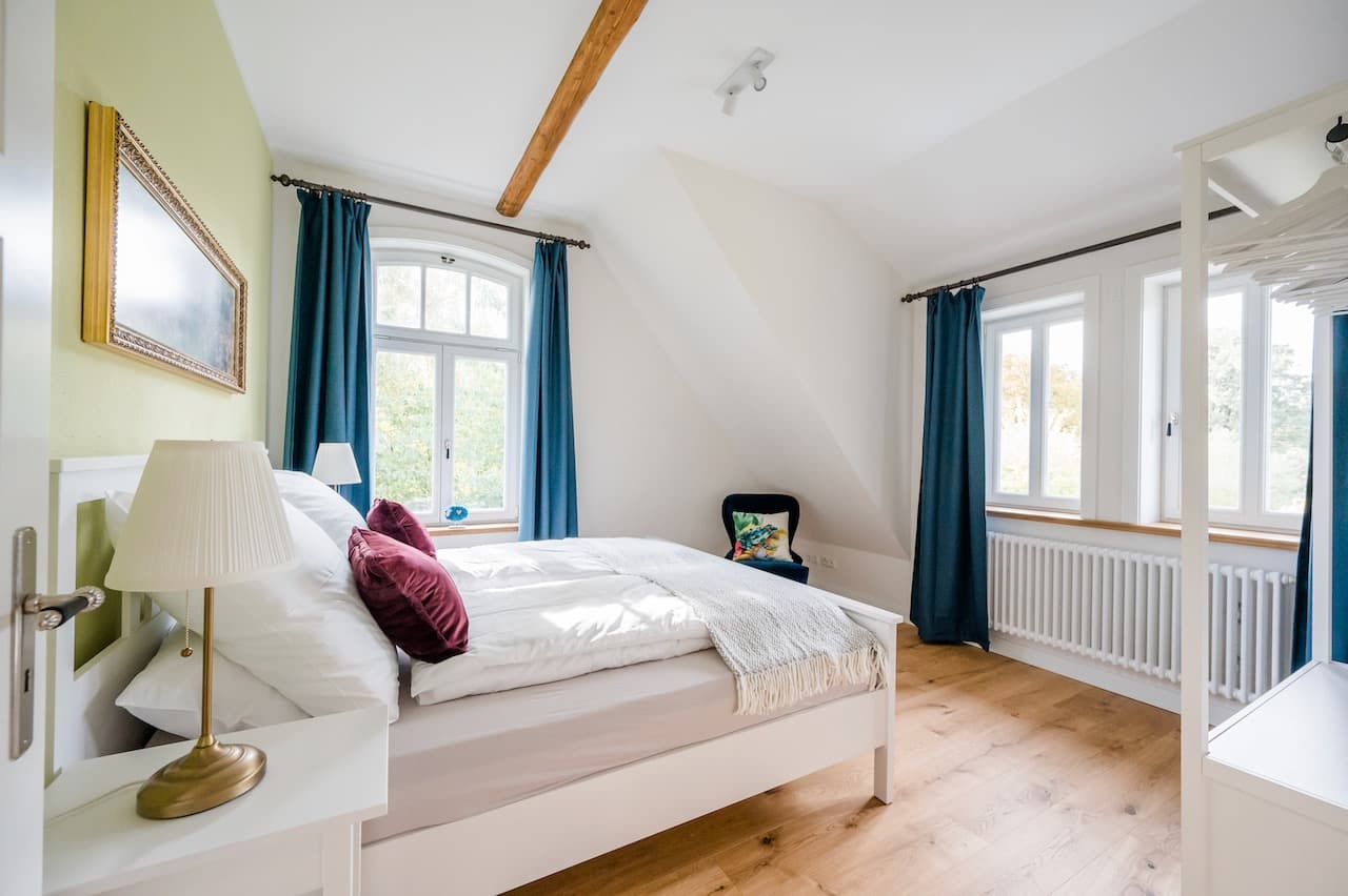 Schlafzimmer im Ferienhaus Waldstraße 7 in Hermannsburg