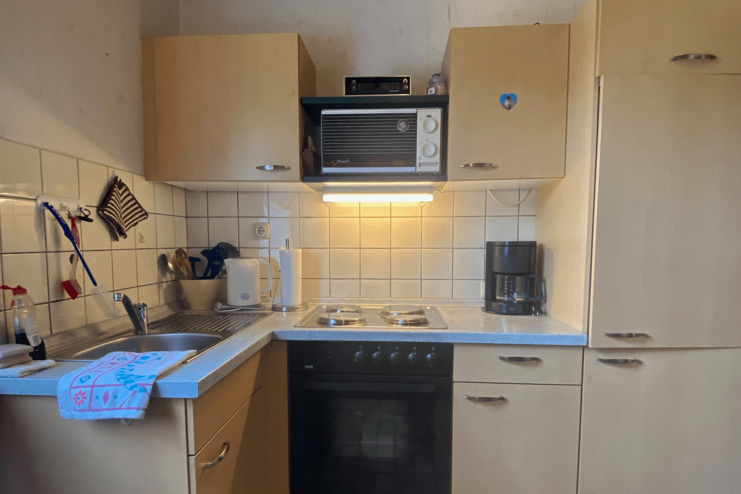 Küche in der Ferienwohnung Bädke in Müden Örtze