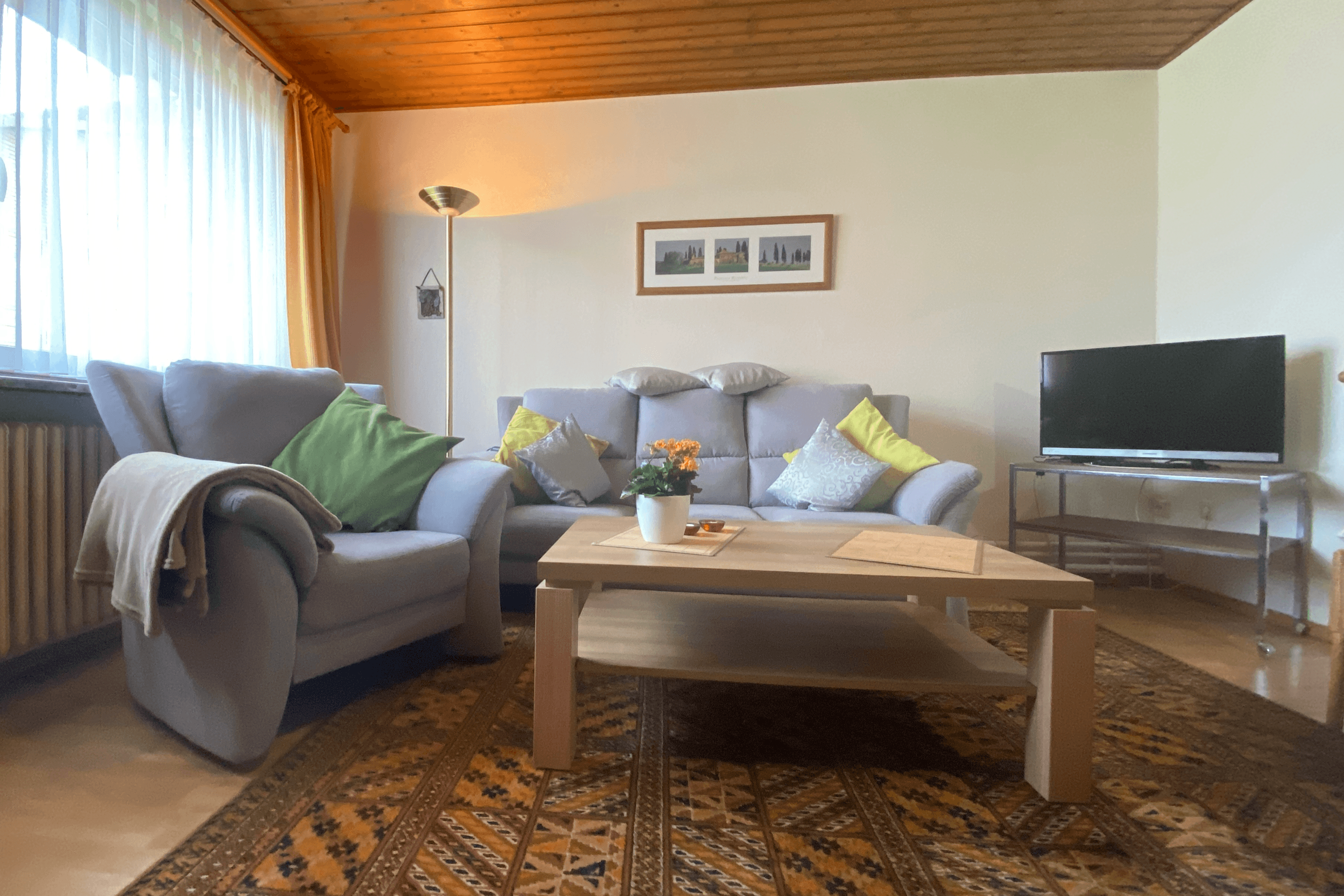 Wohnzimmer in der Ferienwohnung Bädke in Müden Örtze