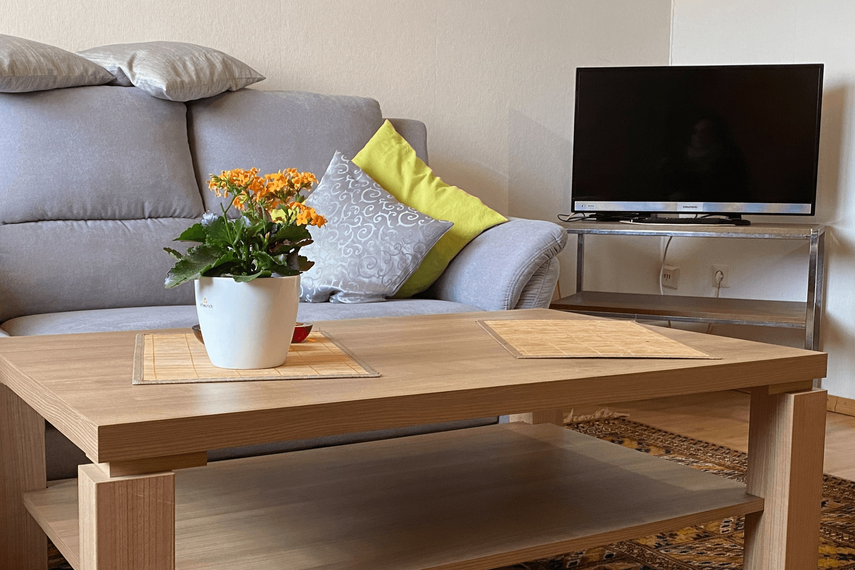 Wohnzimmer in der Ferienwohnung Bädke in Müden Örtze