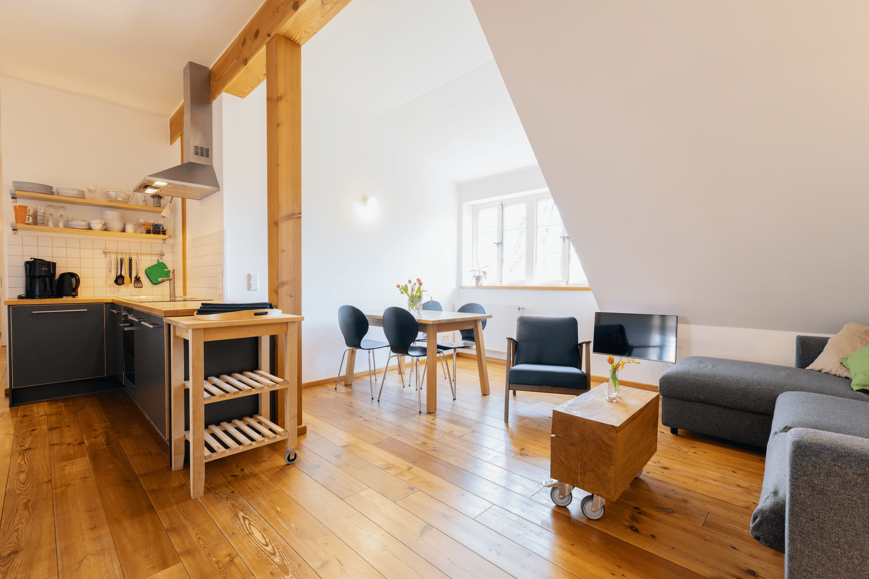 Wohnzimmer Ferienwohnung 2 auf dem Winkelhof Müden Örtze