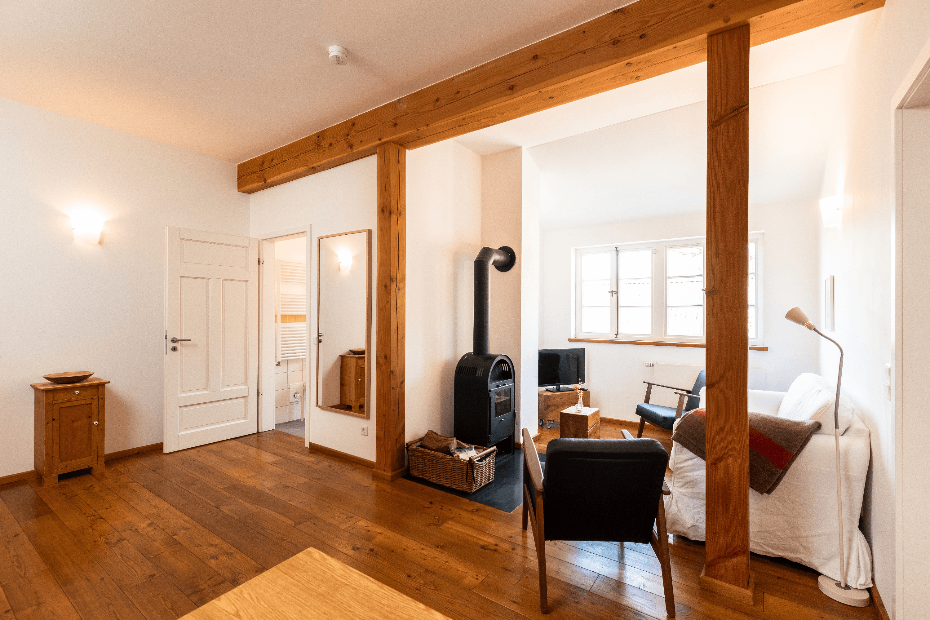 Wohnzimmer Ferienwohnung 1 auf dem Winkelhof Müden Örtze