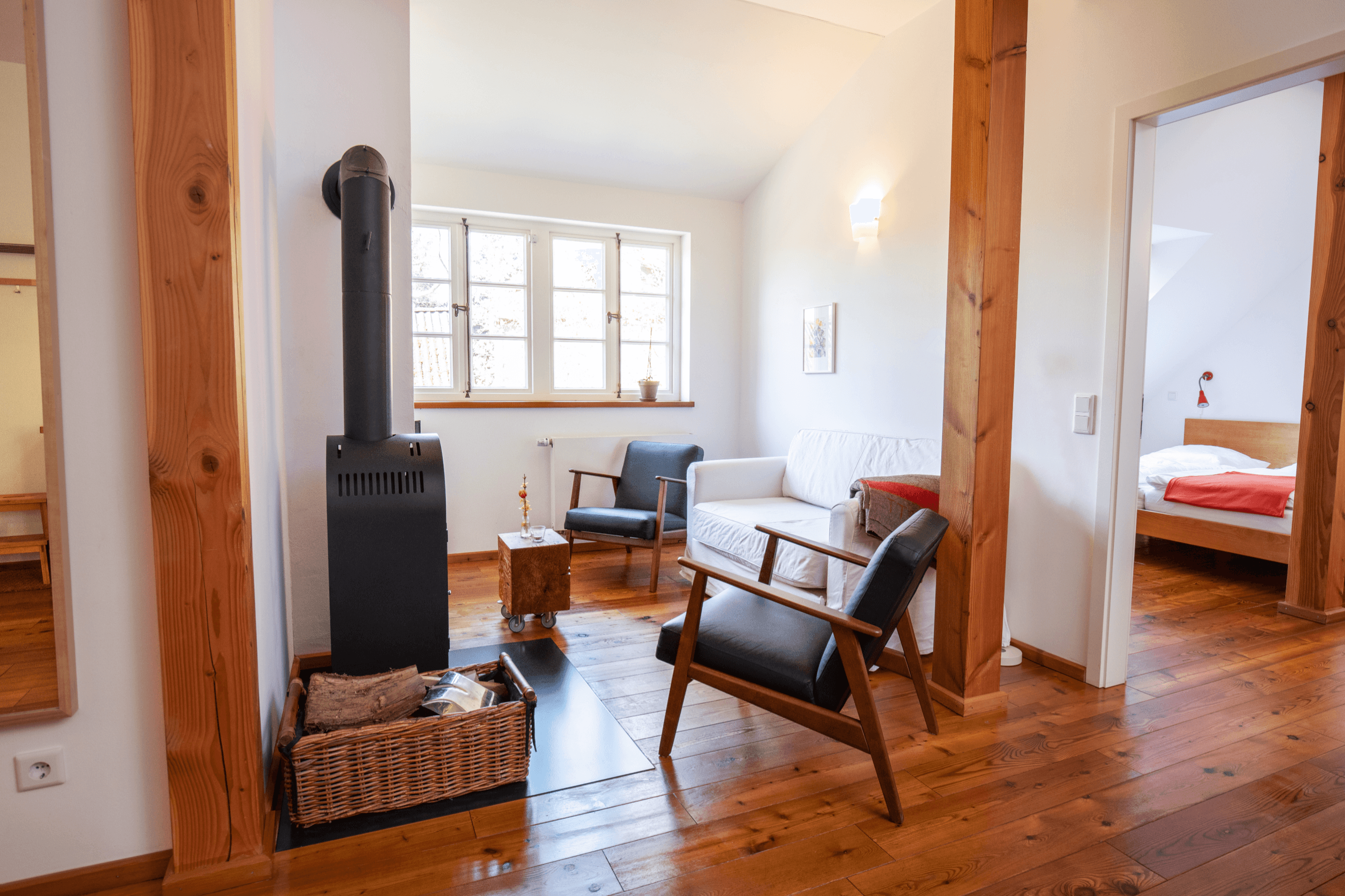 Wohnzimmer Ferienwohnung 1 auf dem Winkelhof Müden Örtze