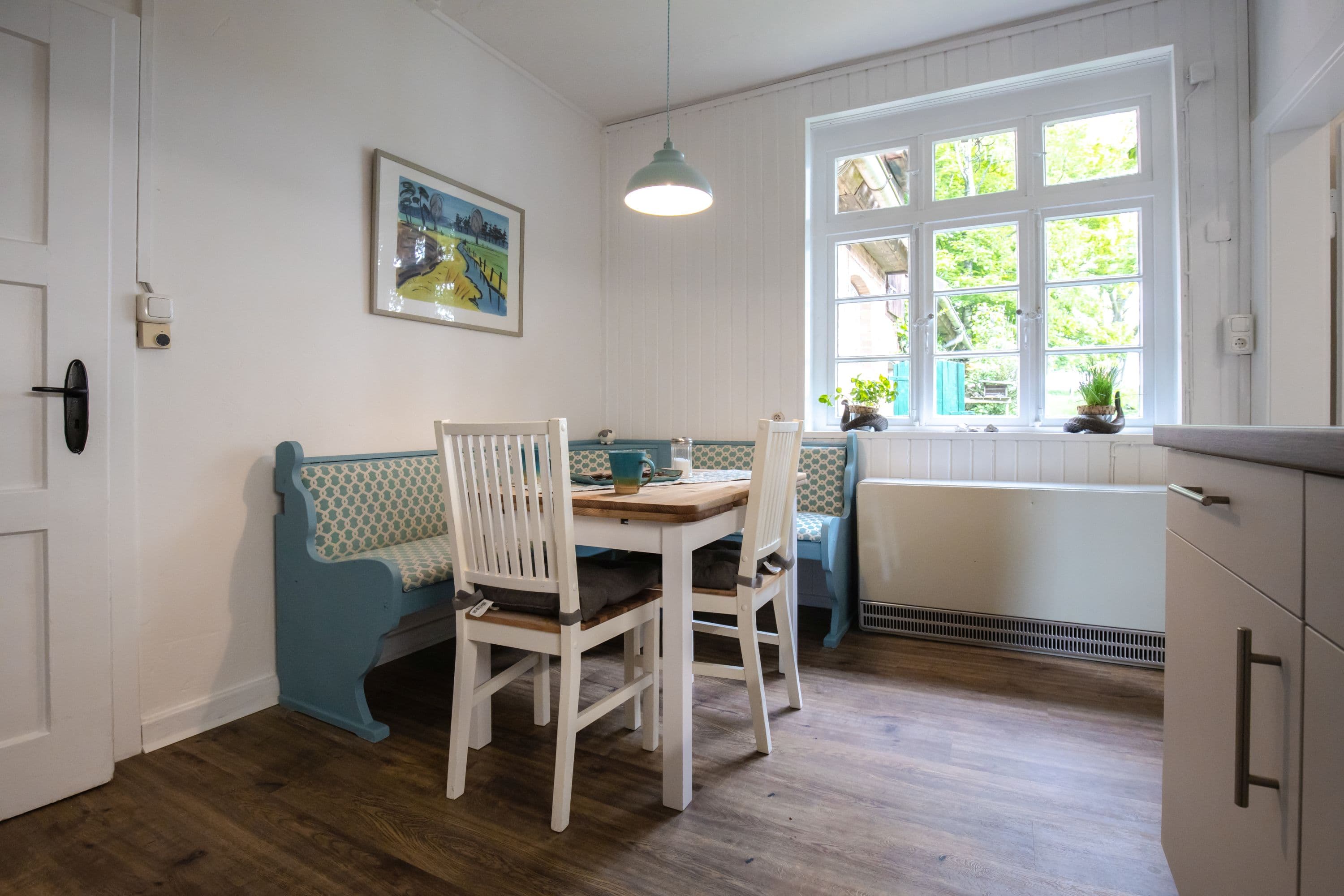 Küche in dem Ferienhaus Heidschnuckenhof Niederohe