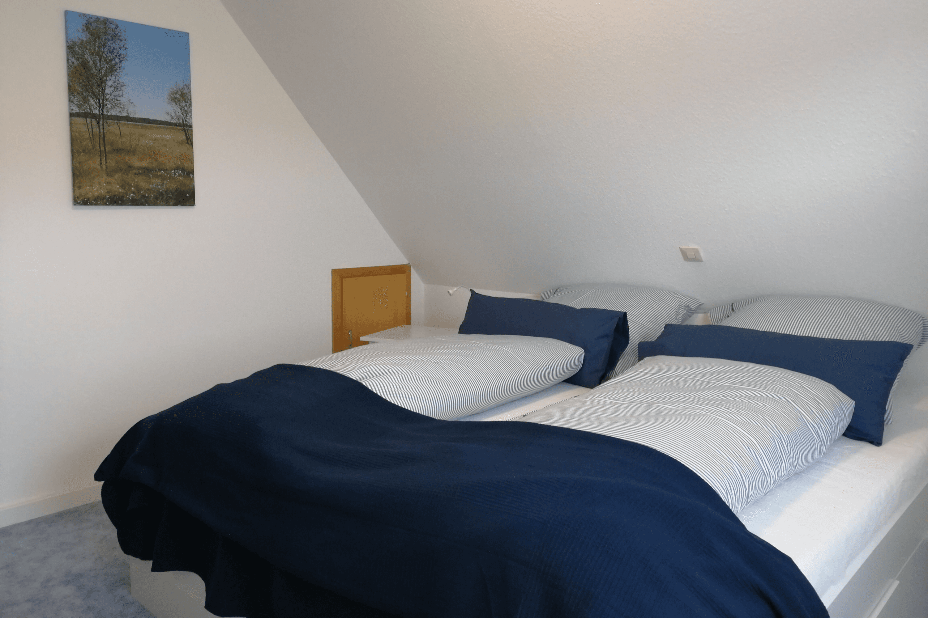 Schlafzimmer im Ferienhaus Waldburg Müden Örtze