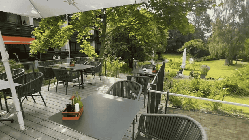 Aussenterrasse im VitalHotel Ascona in Bad Bevensen