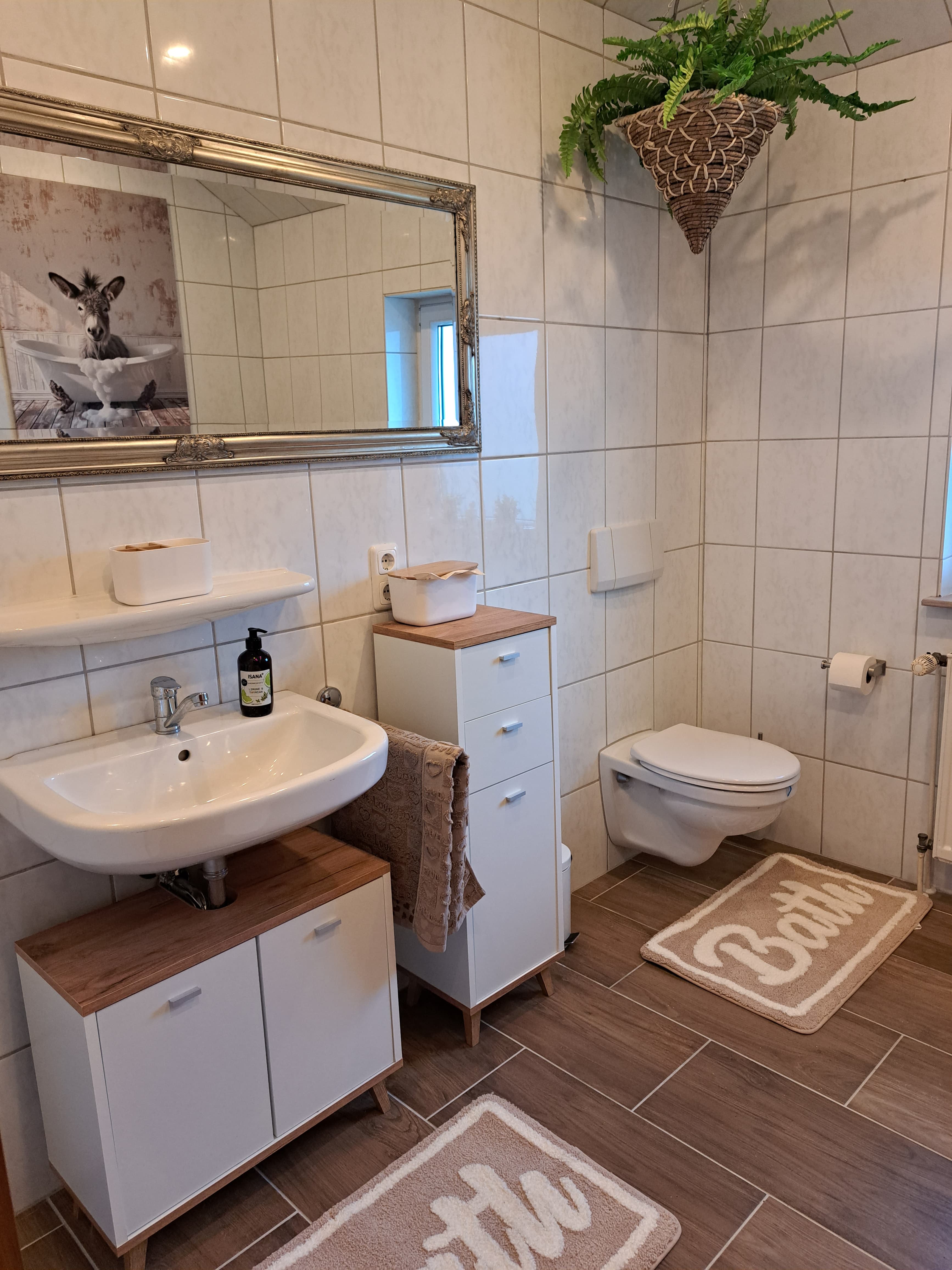 Badezimmer Ferienhaus am Heidschnuckenweg