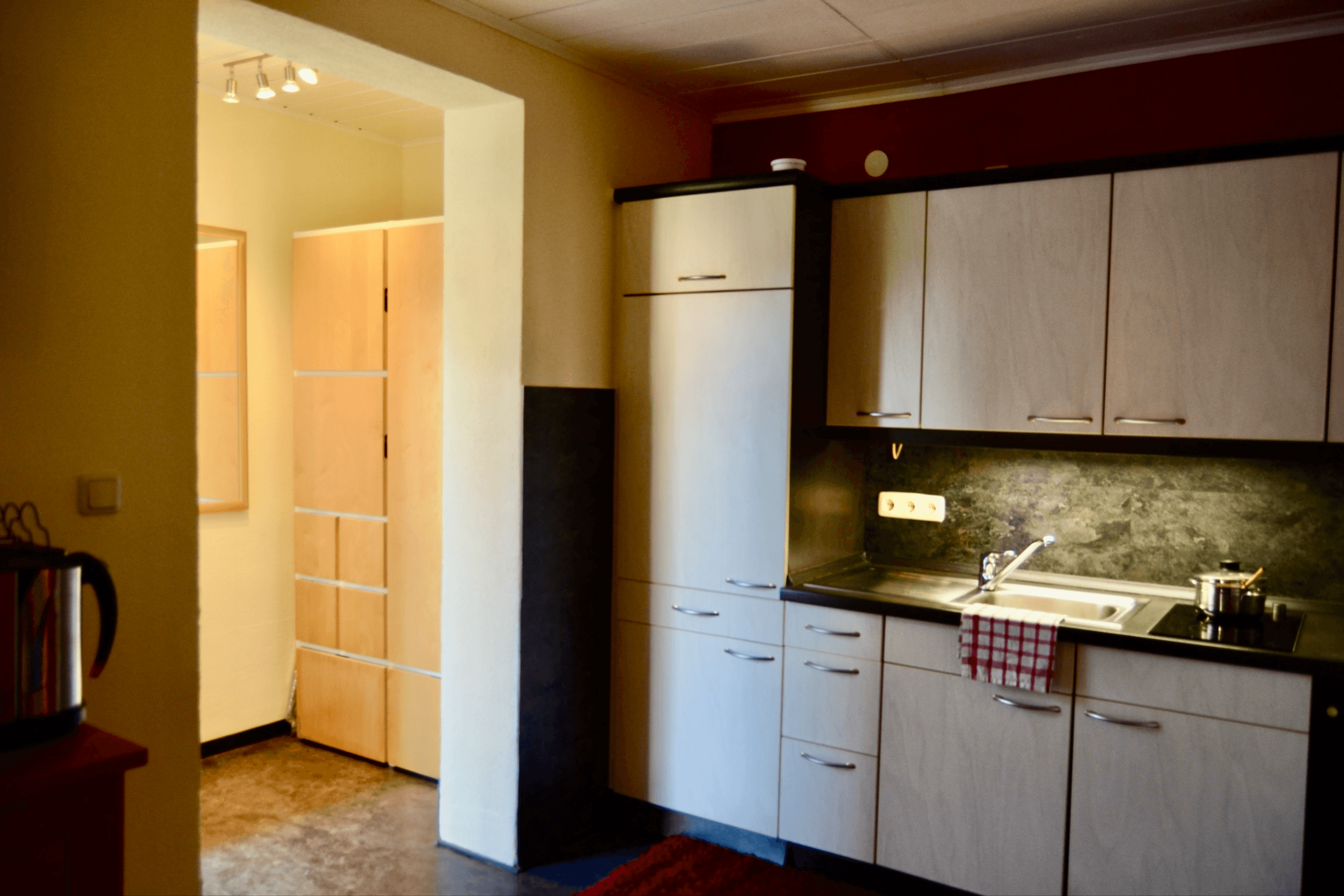 Küche in der Ferienwohnung an der Örtze Müden Örtze