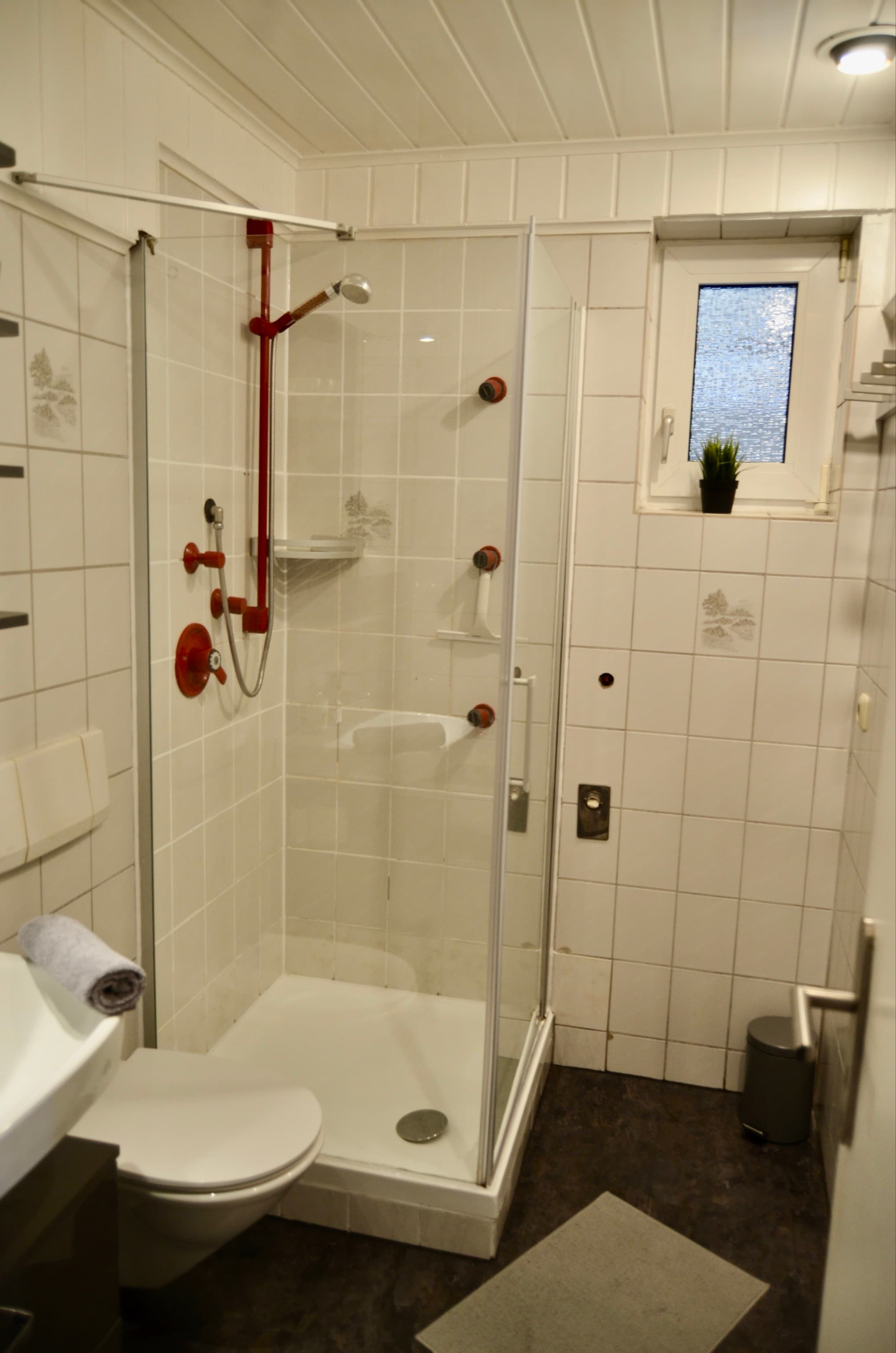 Badezimmer in der Ferienwohnung an der Örtze Müden Örtze