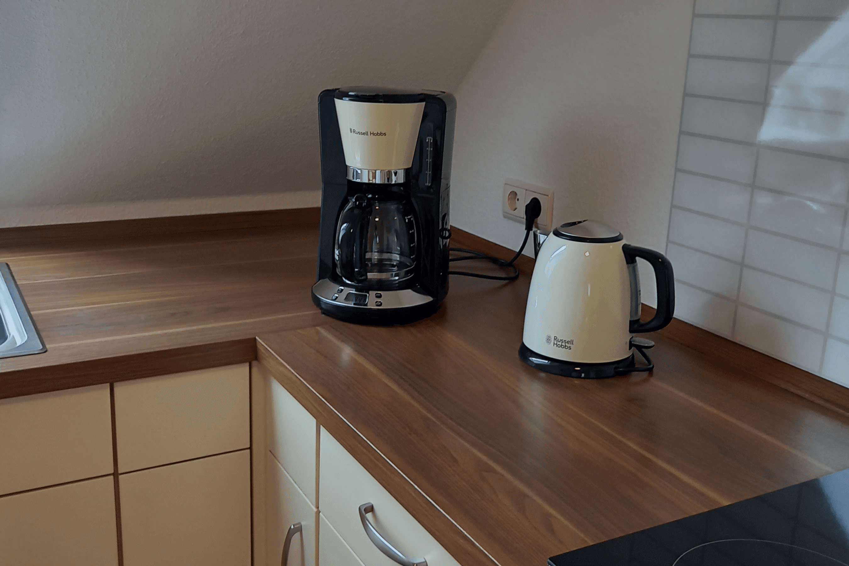 Küche in Nolte's Ferienwohnung Bröckel