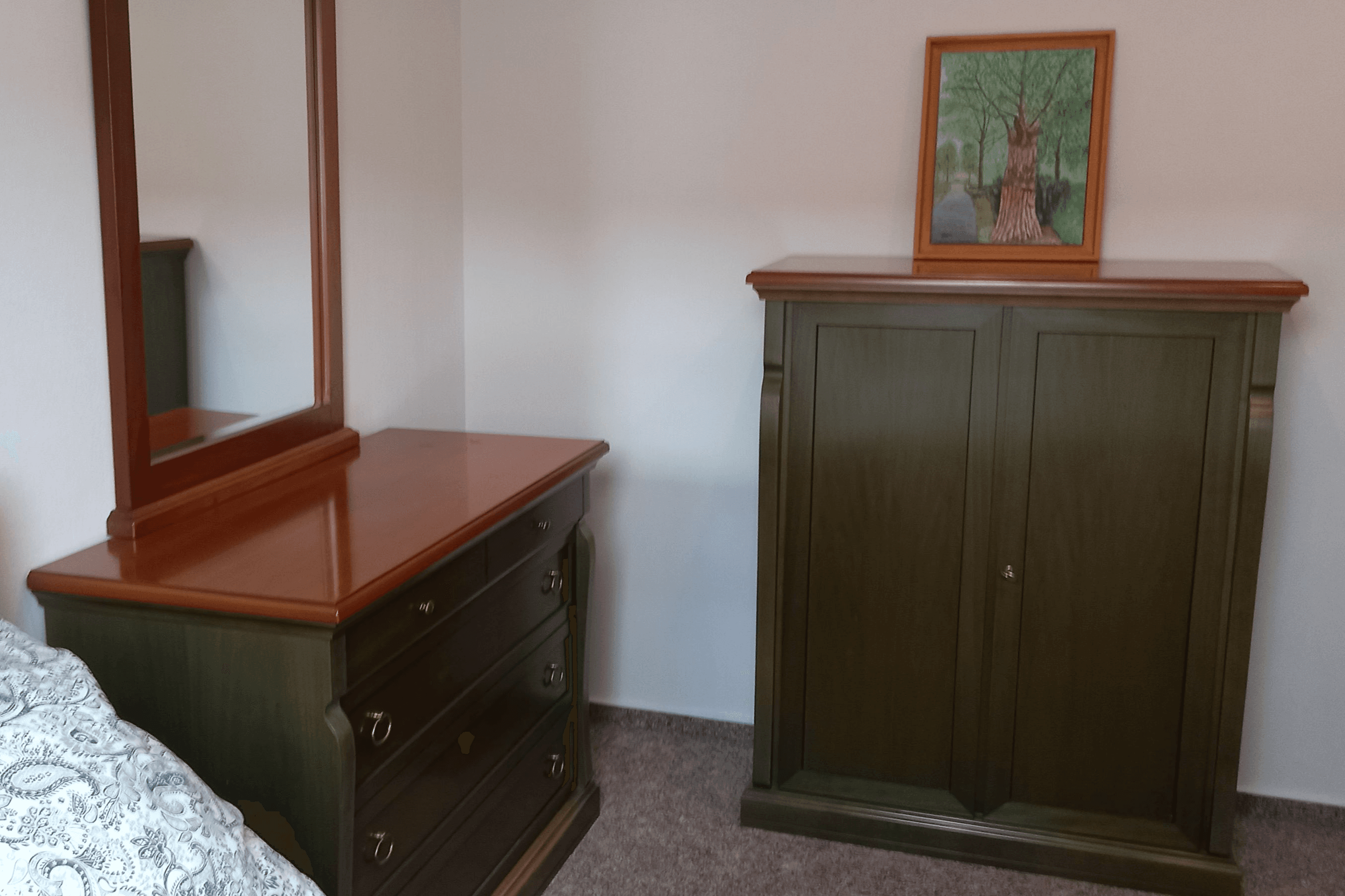 Schlafzimmer in Nolte's Ferienwohnung Bröckel