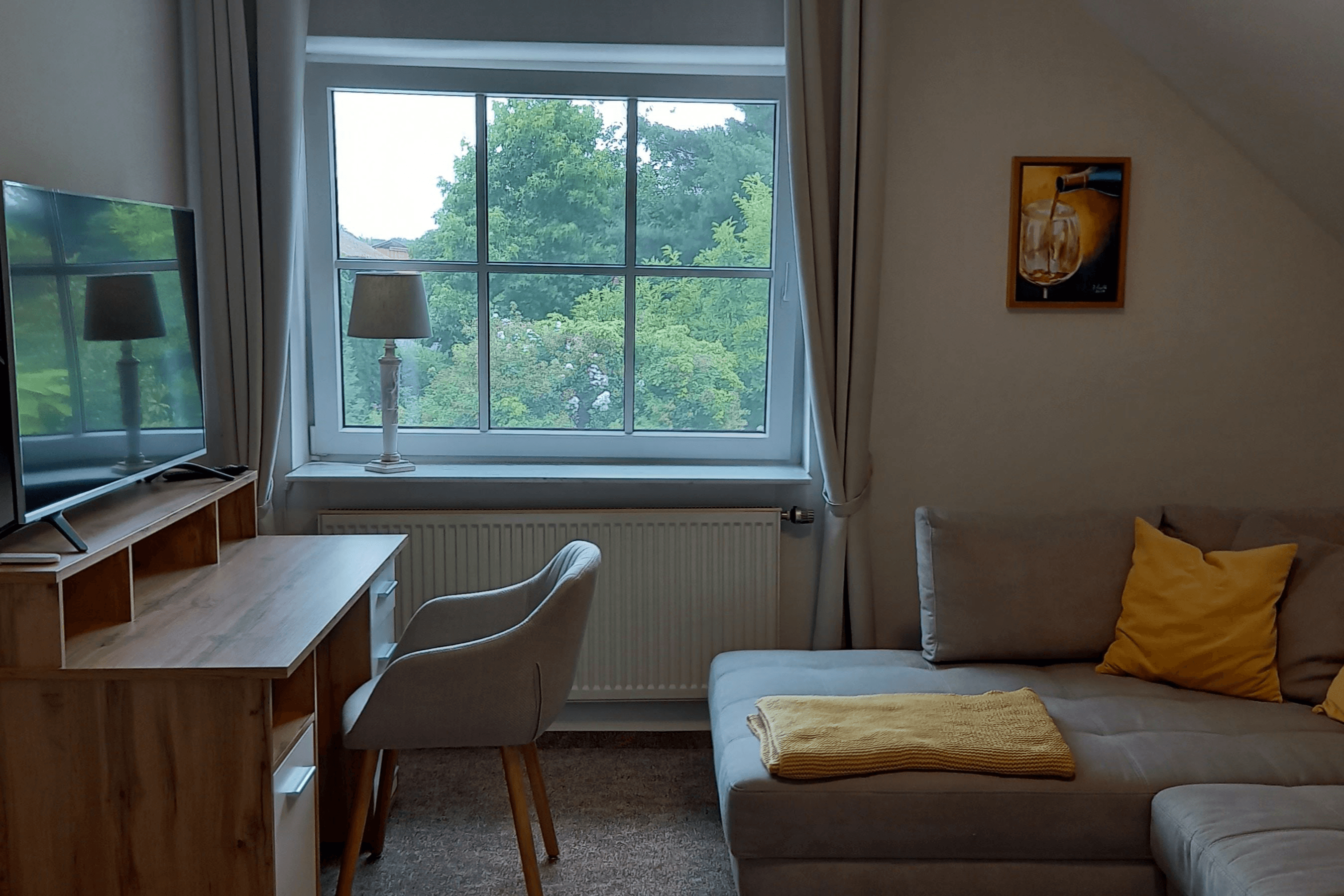 Wohnzimmer in Nolte's Ferienwohnung Bröckel