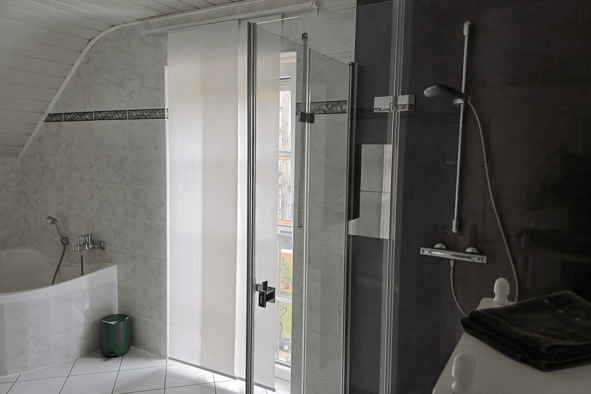 Badezimmer in Nolte's Ferienwohnung Bröckel