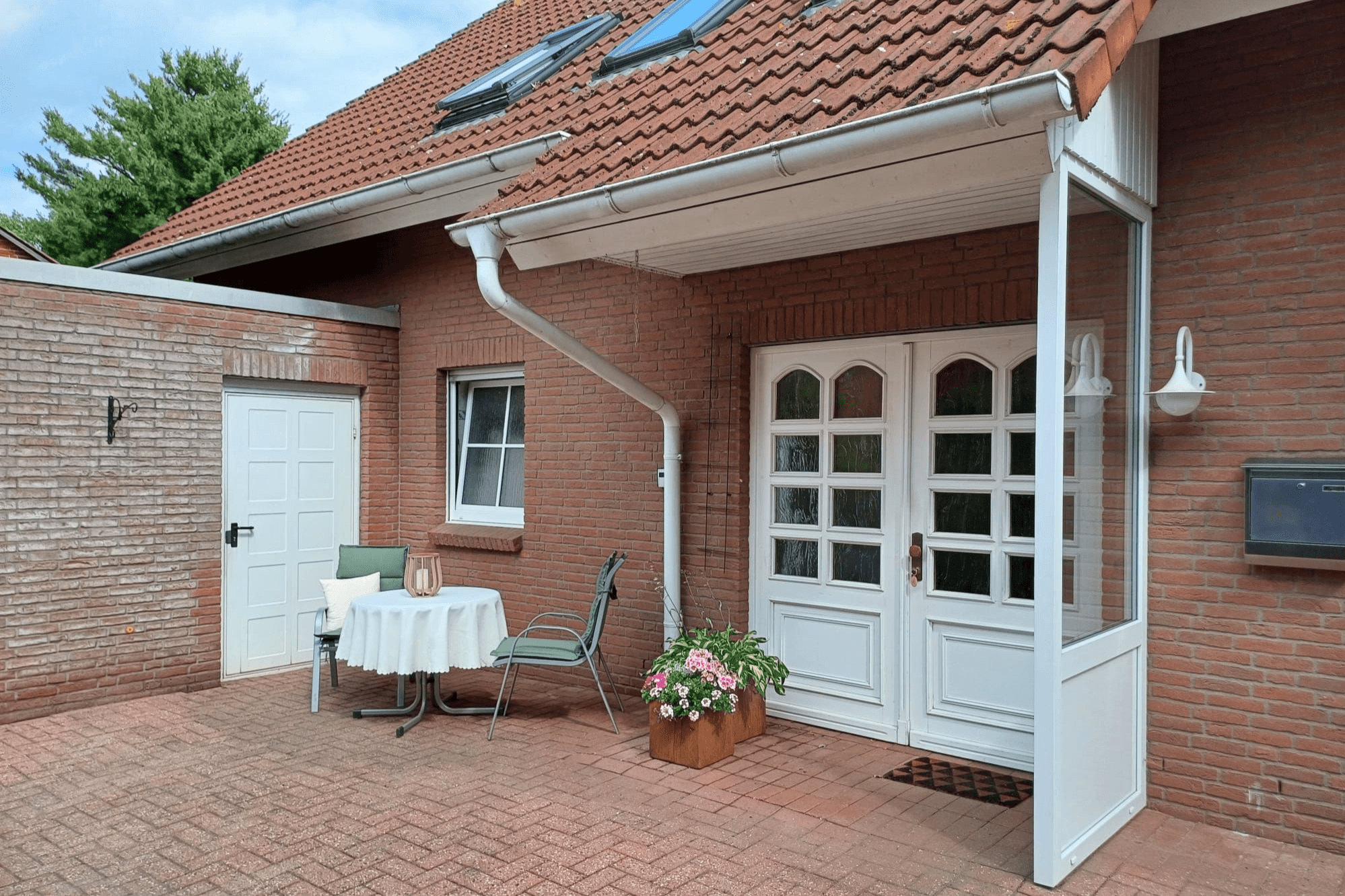 Hauseingang zu Nolte's Ferienwohnung Bröckel