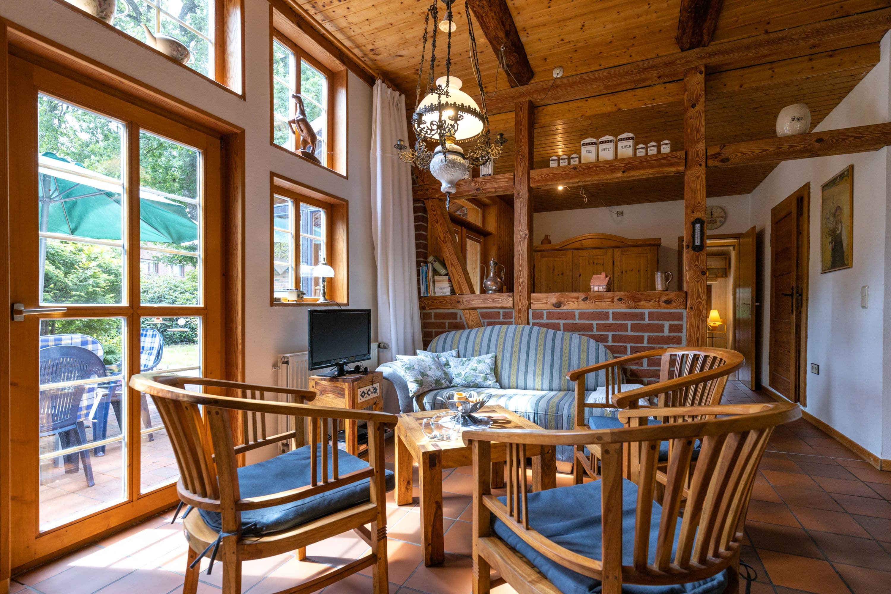 Wohnzimmer im Ferienhaus Schneider in Wietze