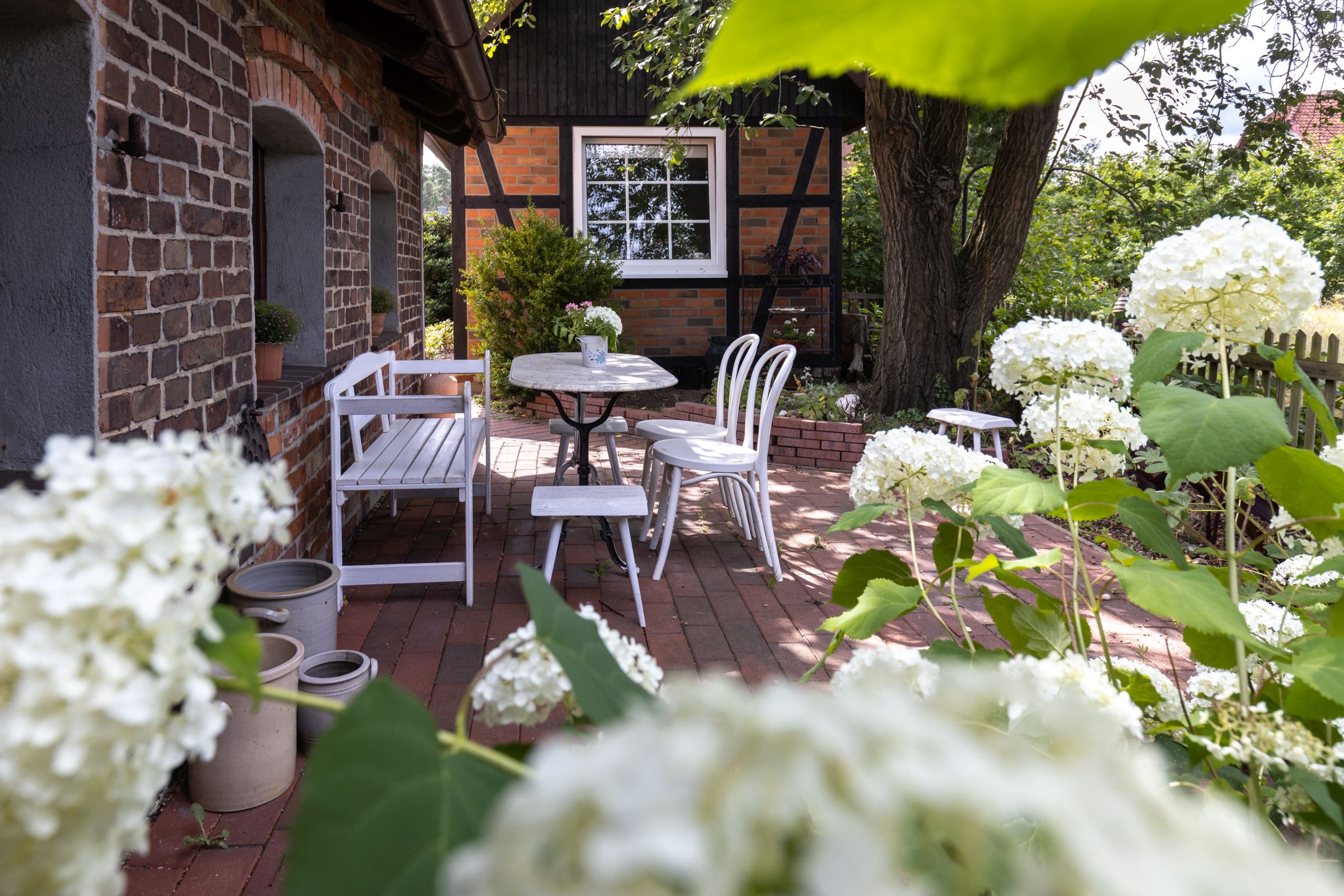 Terrasse am Ferienhaus Schneider in Wietze