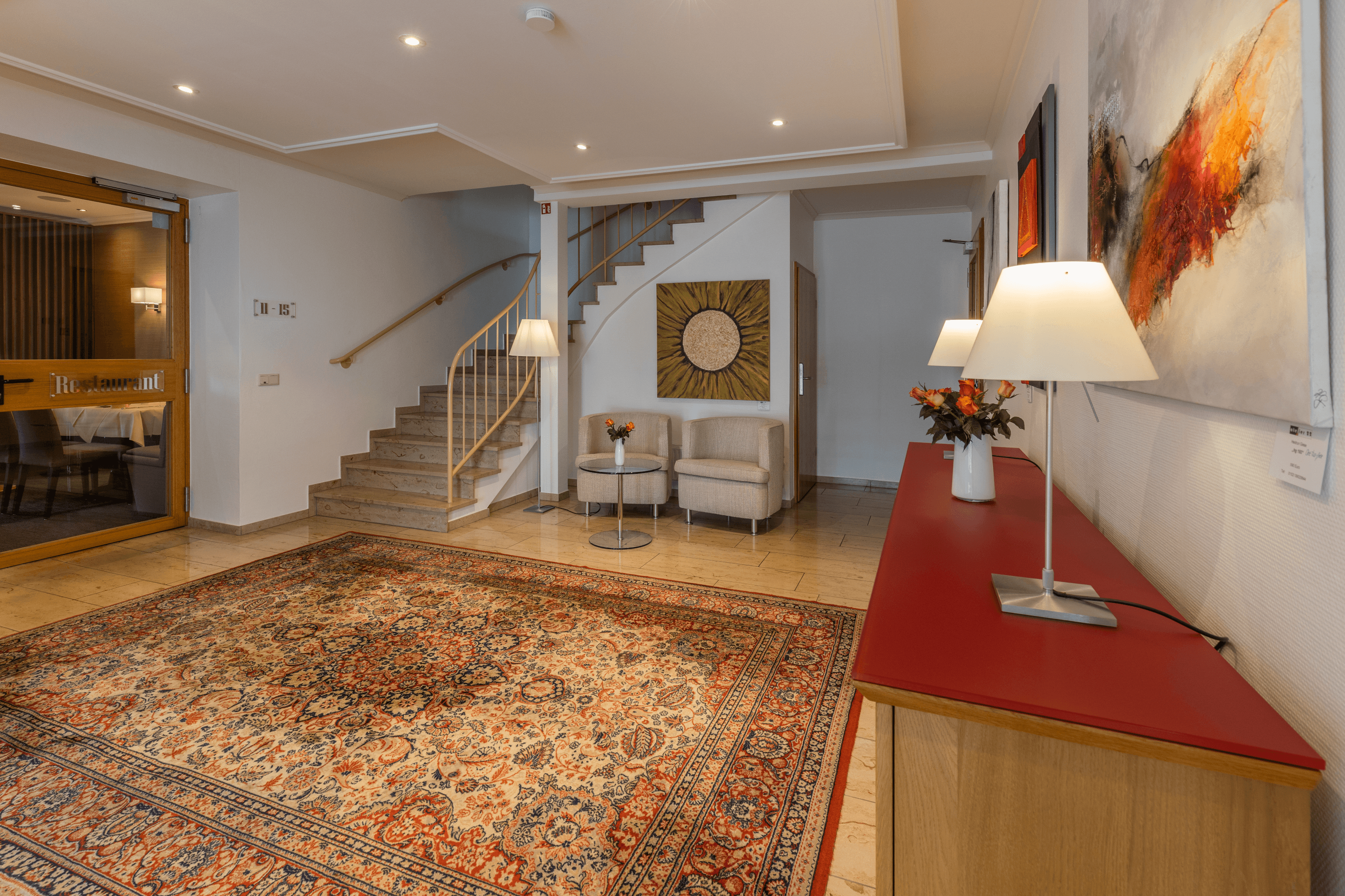 Eingangshalle in Schapers Hotel in Celle