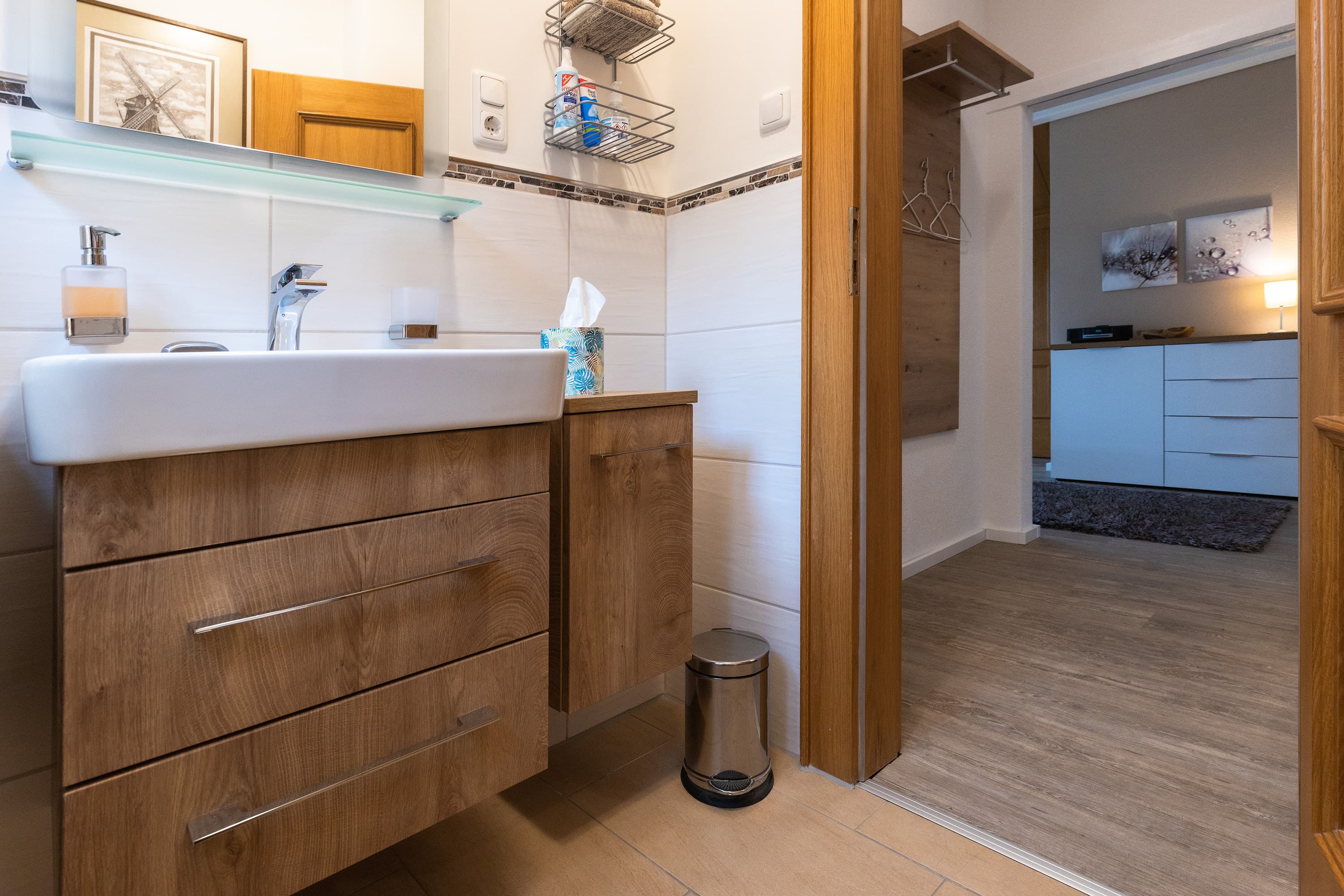 Gästebad im Ferienhaus Eschede