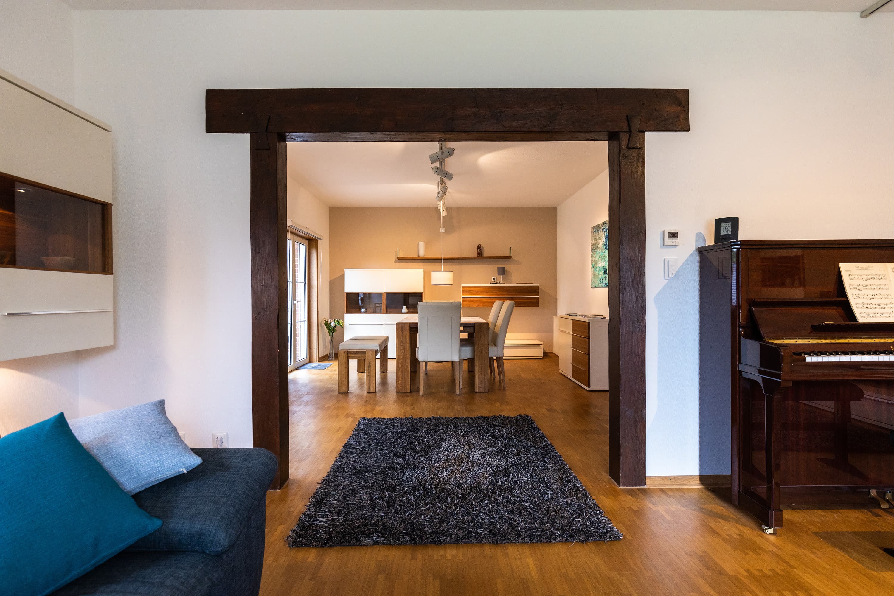 Wohnzimmer im Ferienhaus Eschede