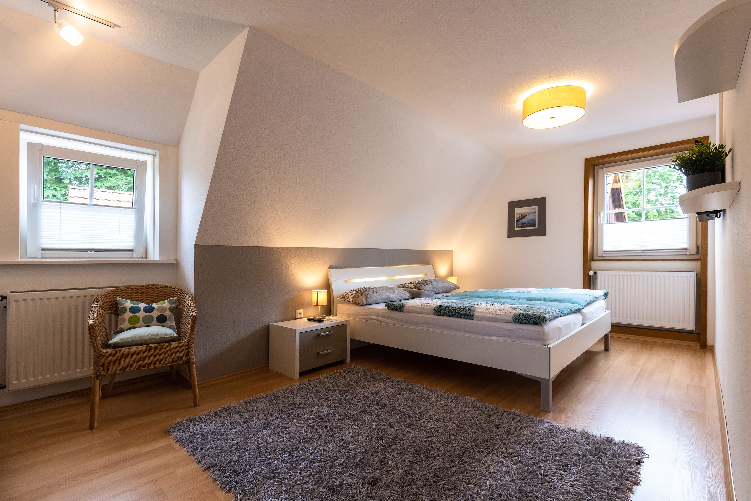 Schlafzimmer im Ferienhaus Eschede