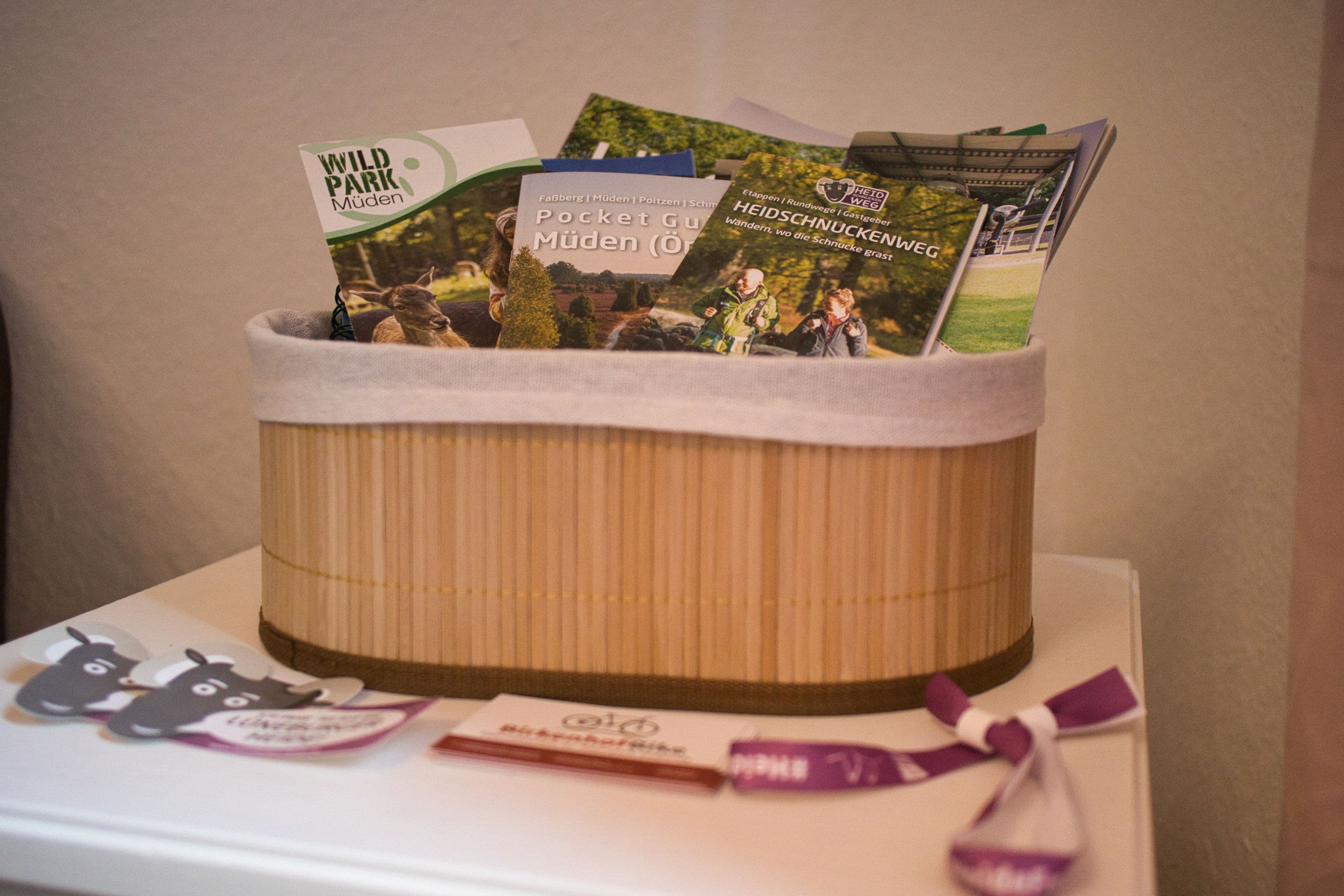 Infomaterial in dem Ferienhaus Haas am Heidschnuckenweg Faßberg